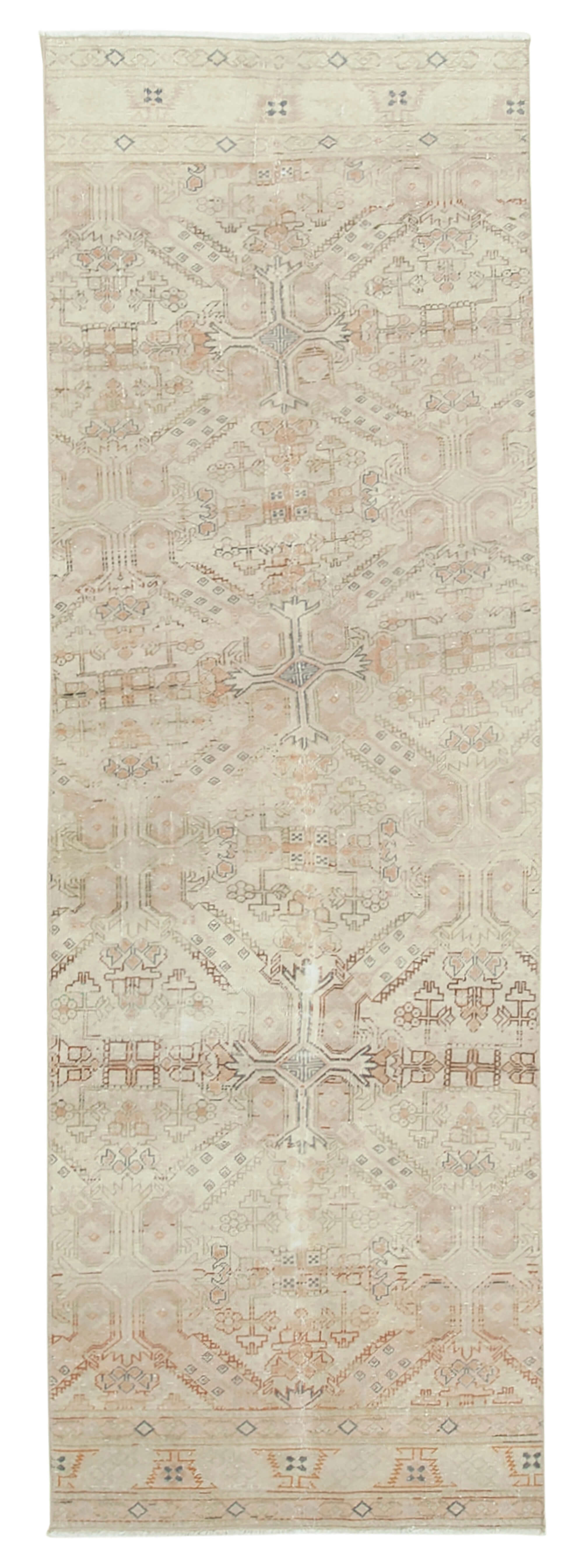 3 x 9 Beige Vintage Rug - 5035