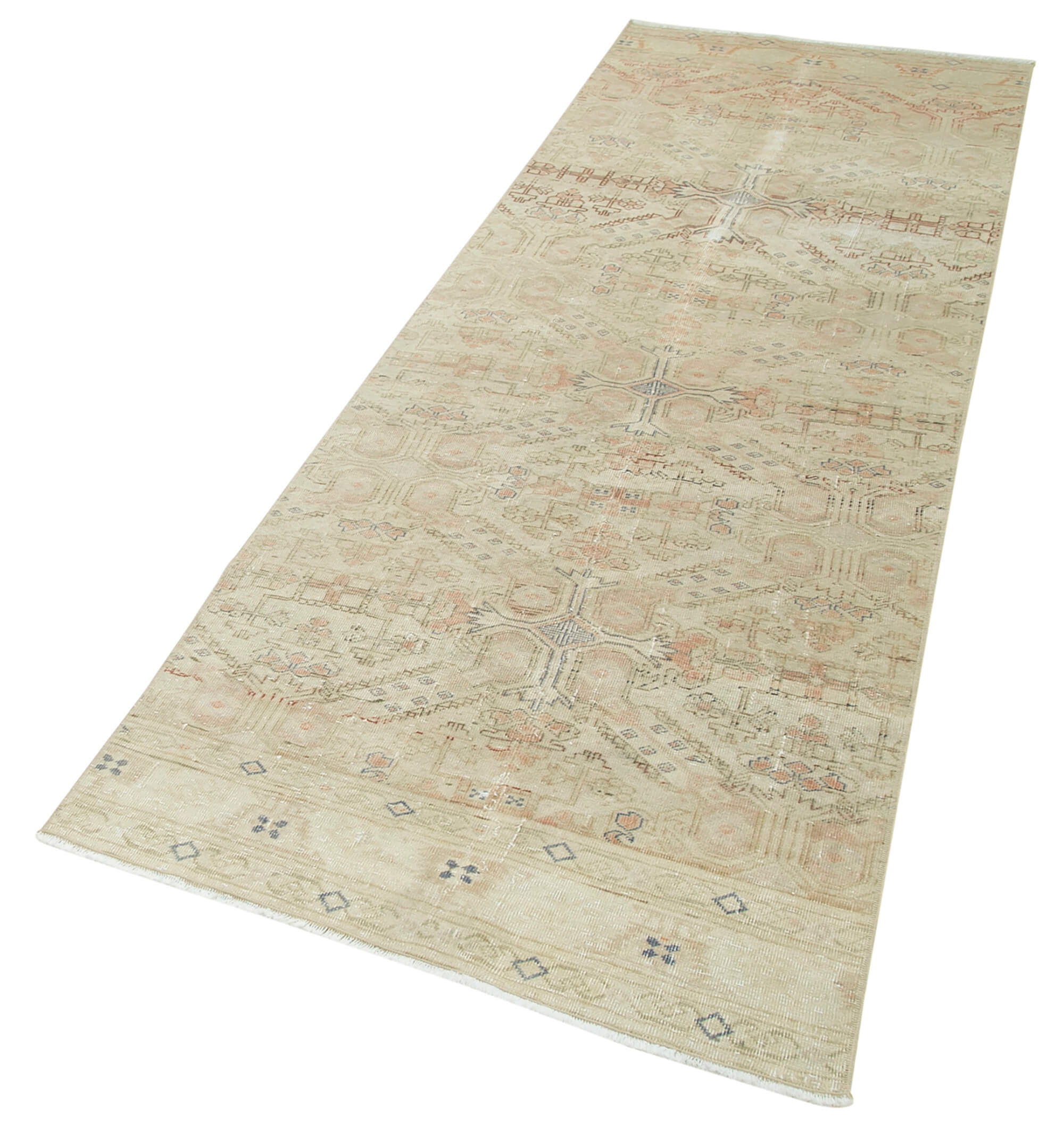 3 x 9 Beige Vintage Rug - 5035