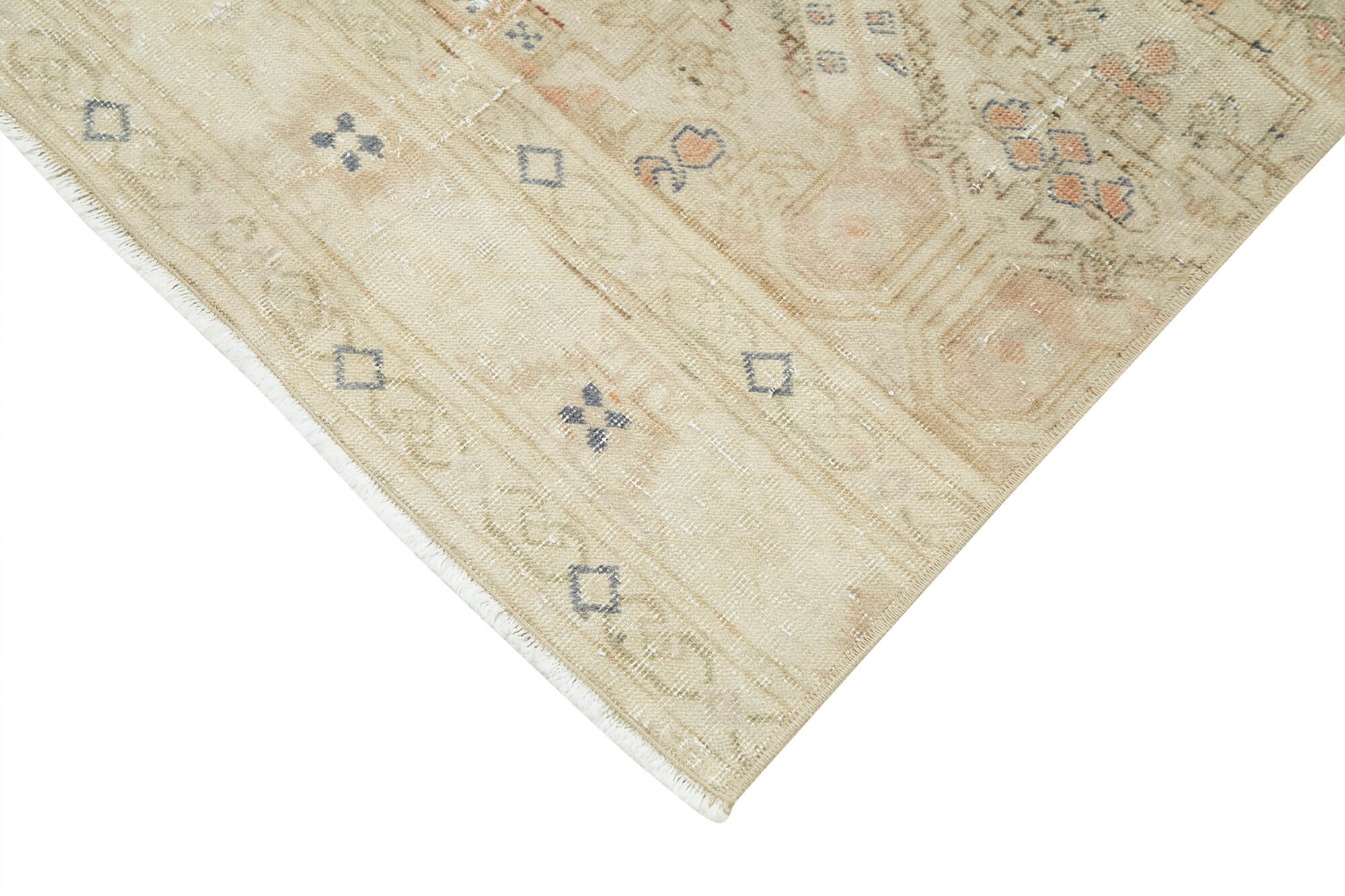 3 x 9 Beige Vintage Rug - 5035