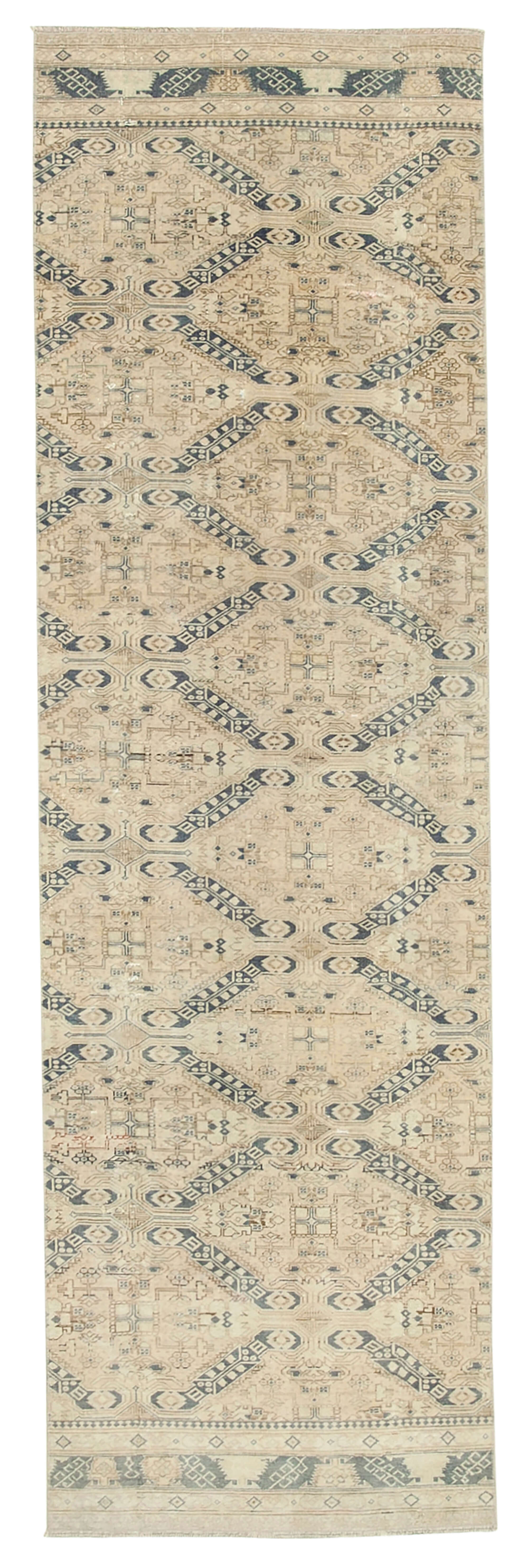 3 x 9 Beige Vintage Rug - 5038