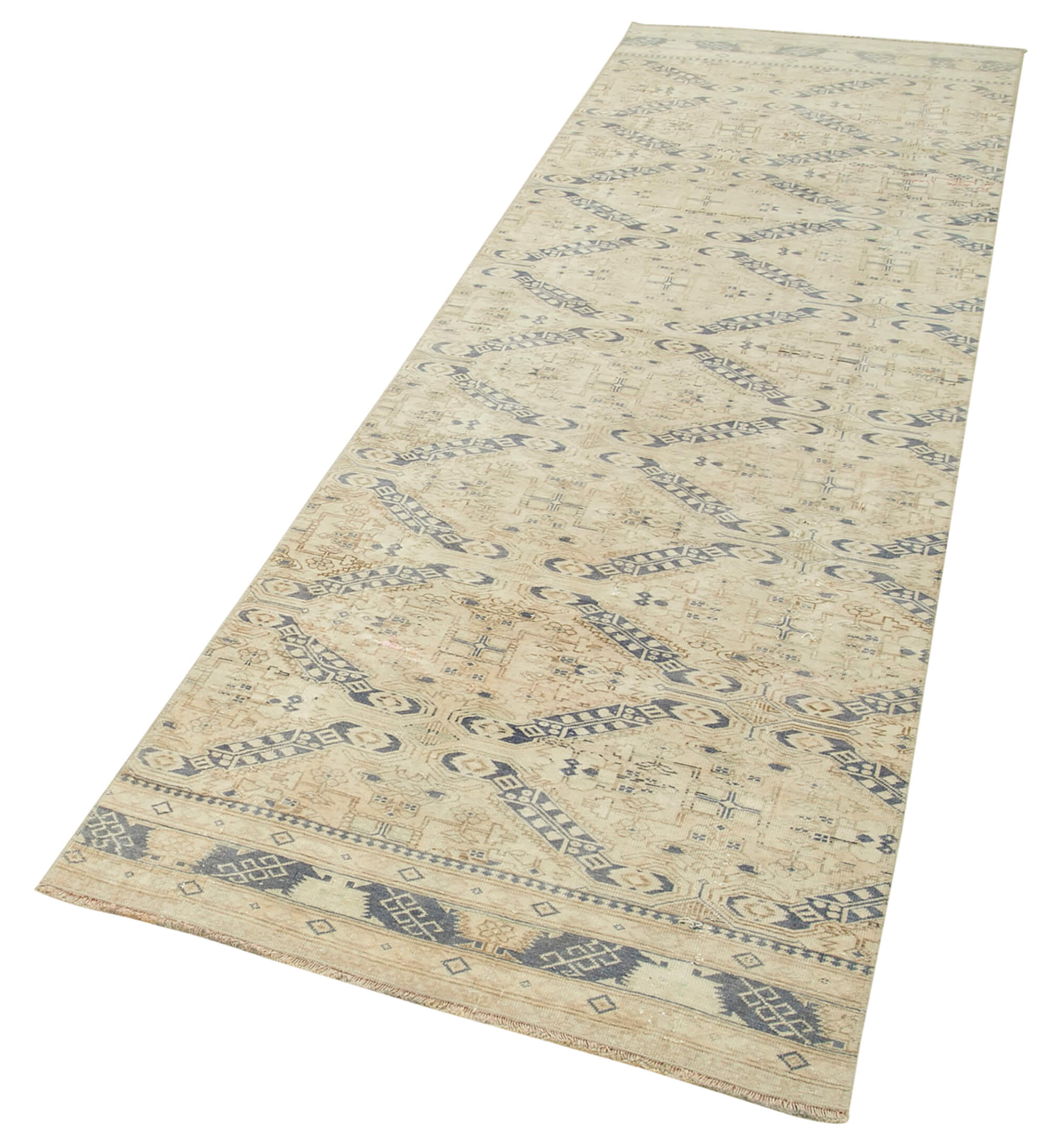 3 x 9 Beige Vintage Rug - 5038