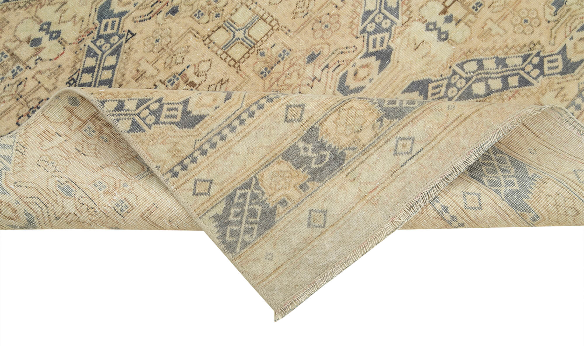 3 x 9 Beige Vintage Rug - 5038