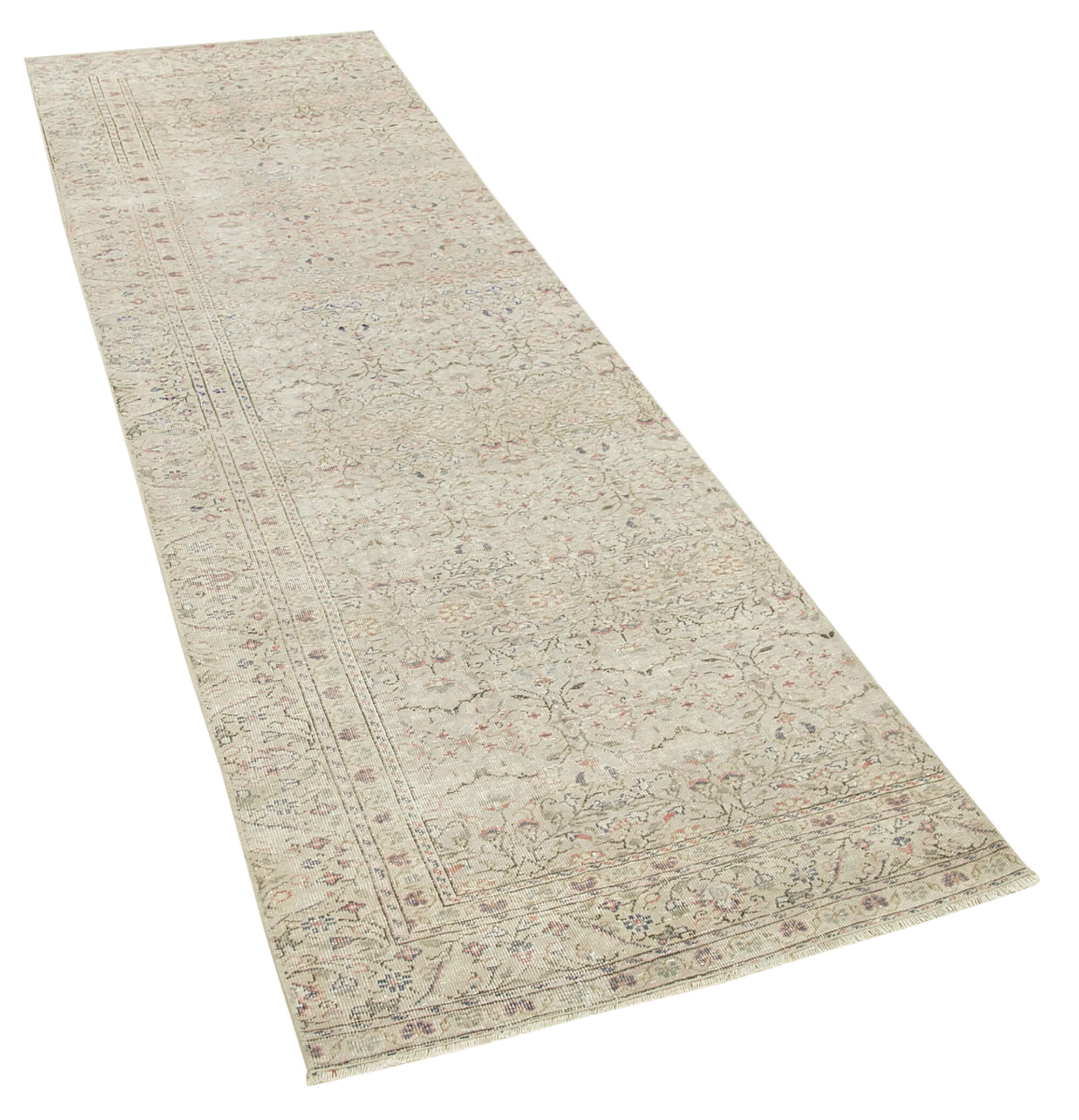 3 x 9 Beige Vintage Rug - 5040