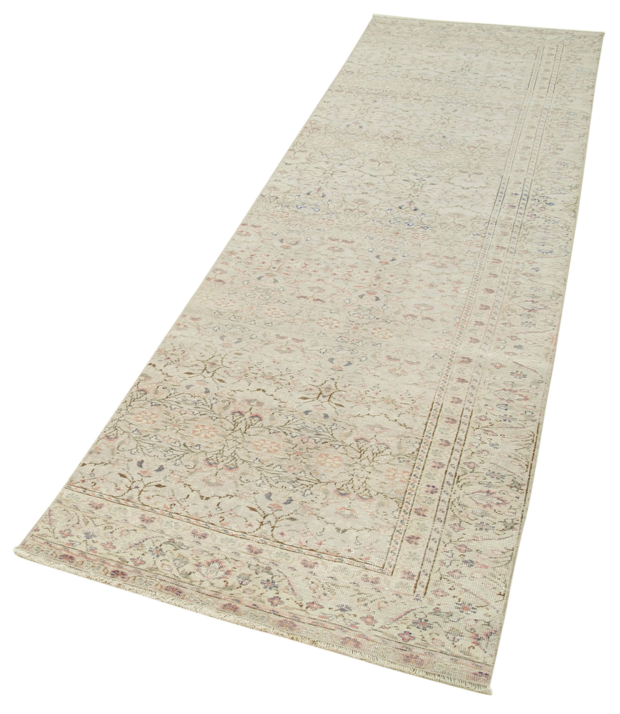 3 x 9 Beige Vintage Rug - 5040