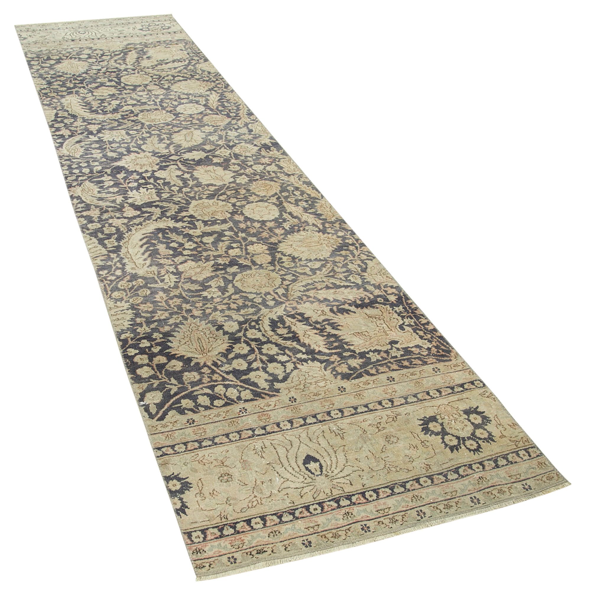 3 x 11 Beige Vintage Rug - 5041