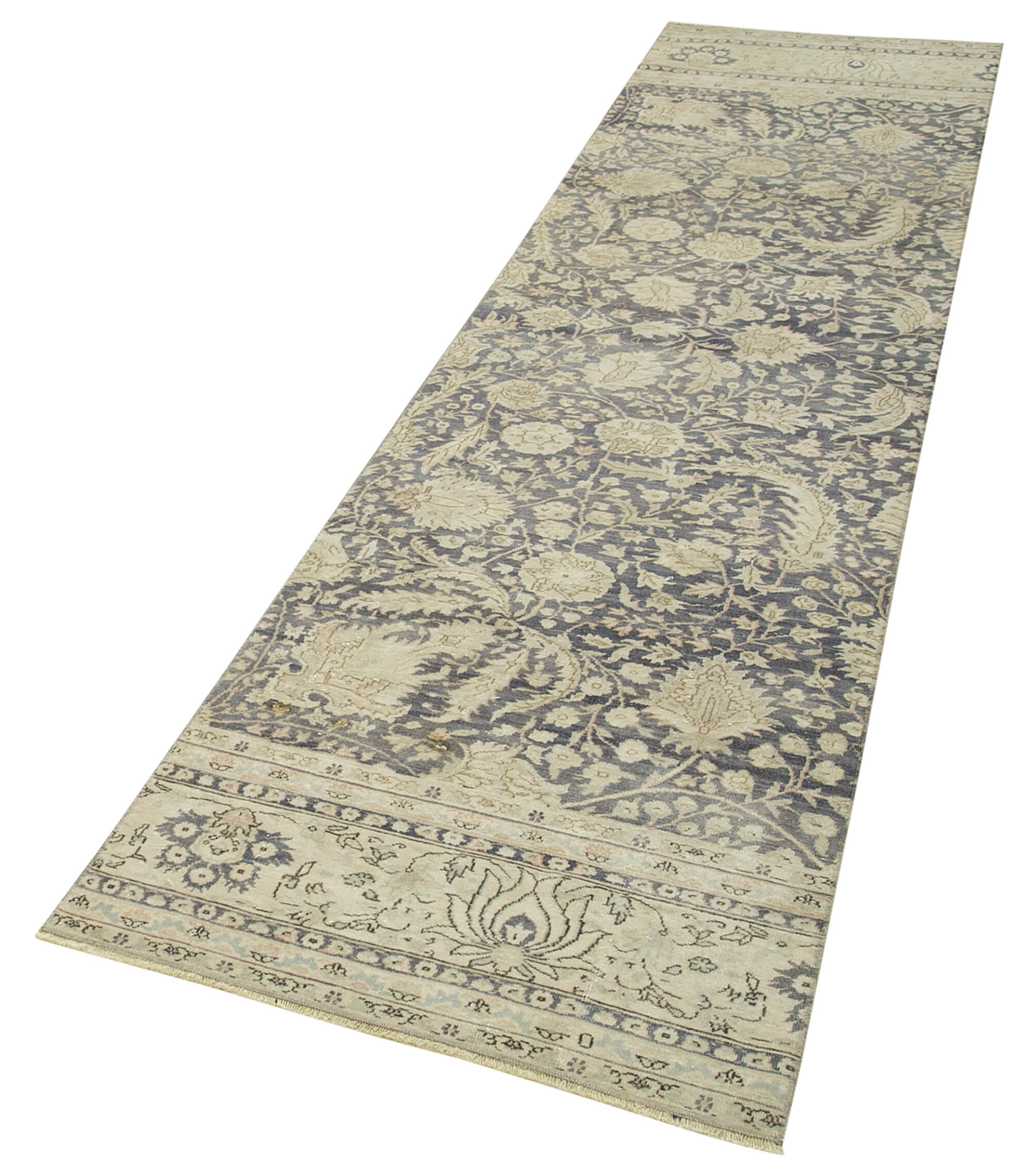 3 x 11 Beige Vintage Rug - 5041