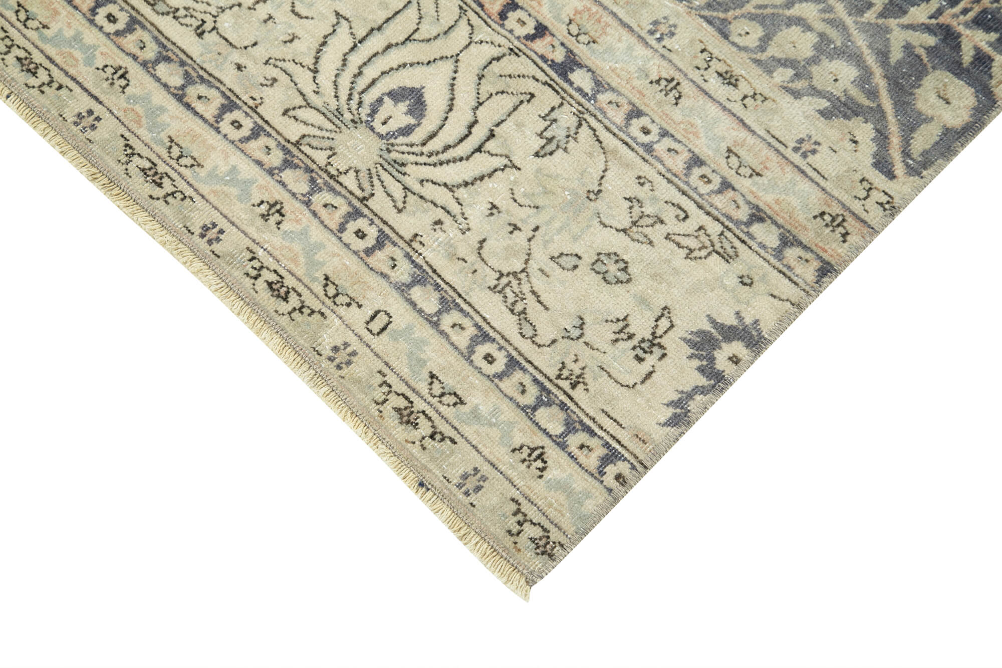 3 x 11 Beige Vintage Rug - 5041