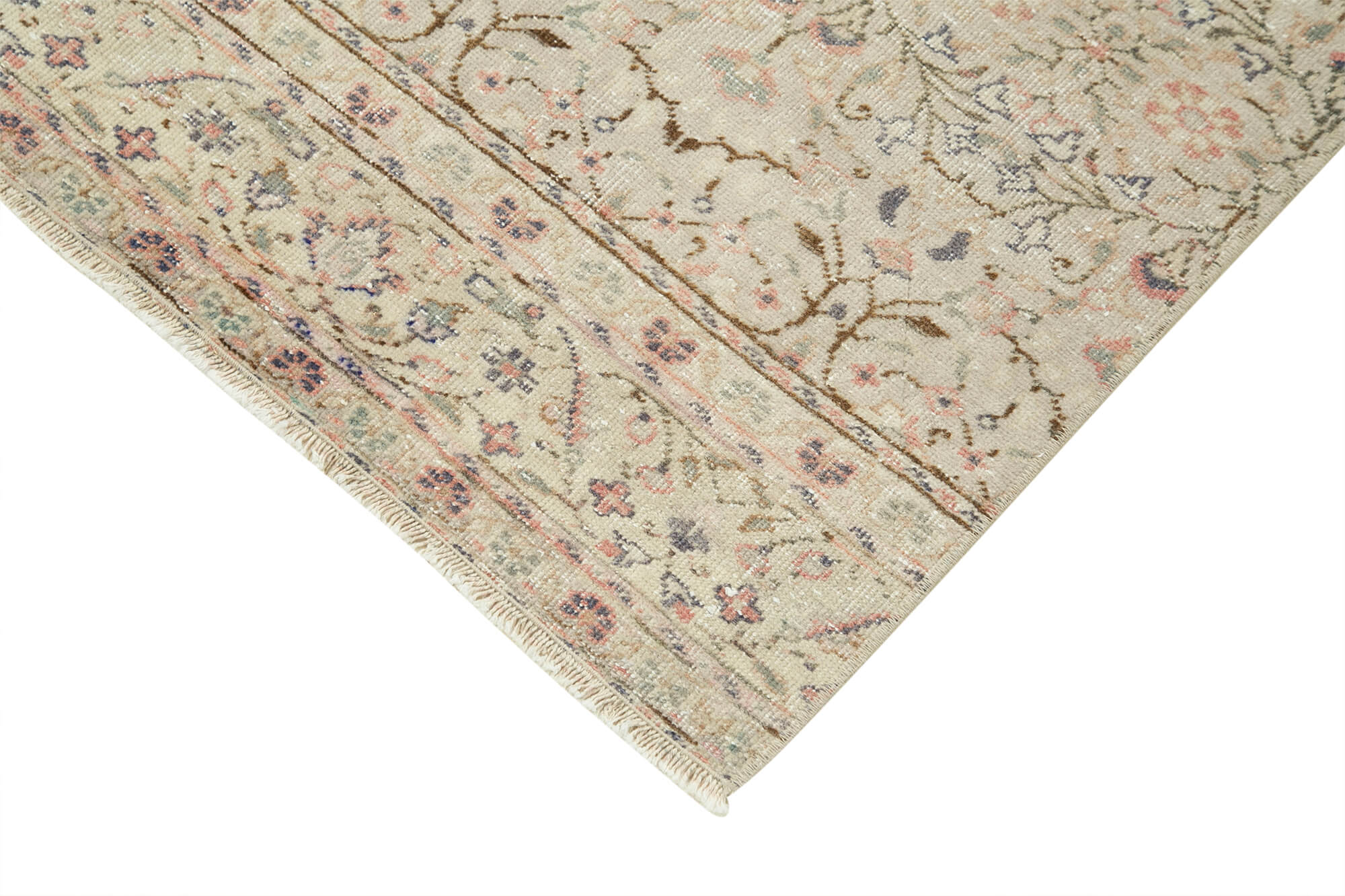 3 x 9 Beige Vintage Rug - 5043