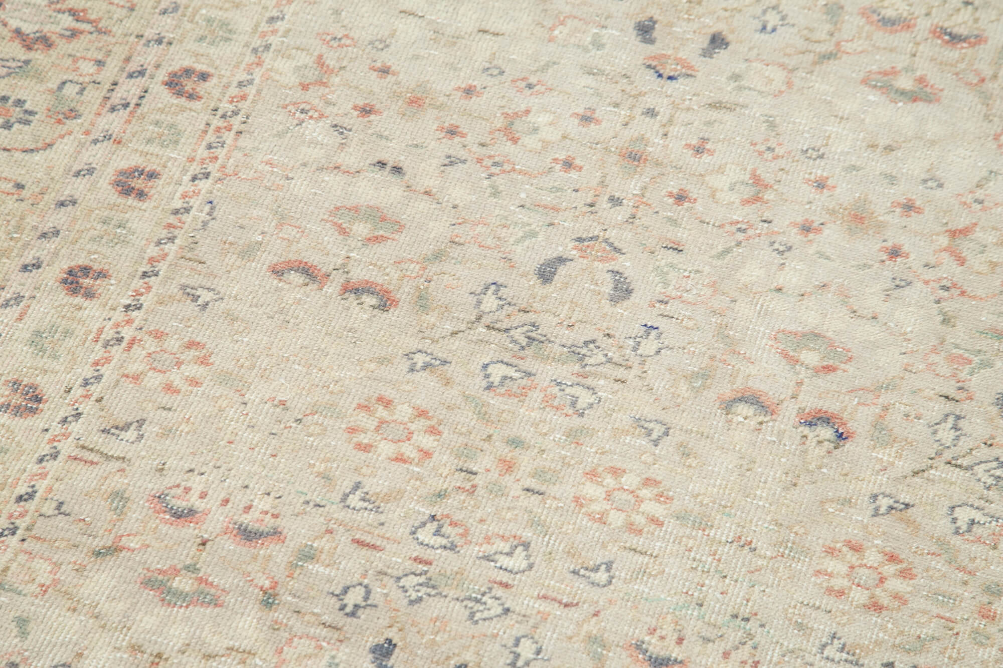 3 x 9 Beige Vintage Rug - 5043