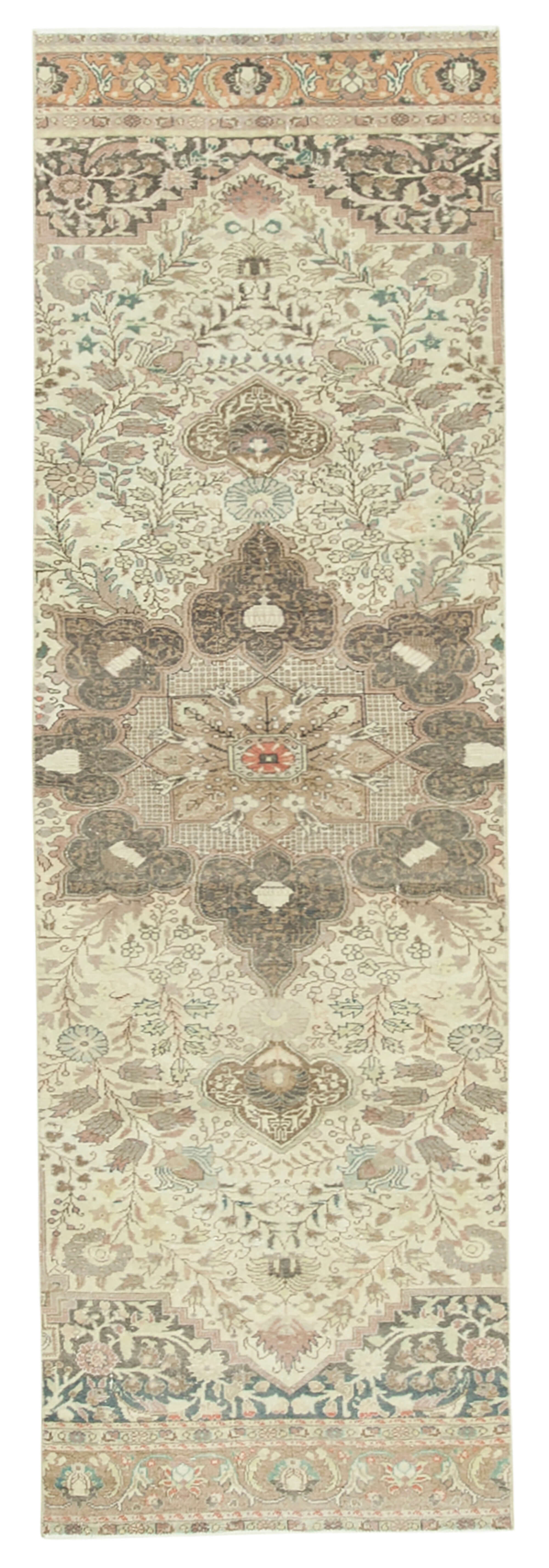 3 x 9 Beige Vintage Rug - 5046