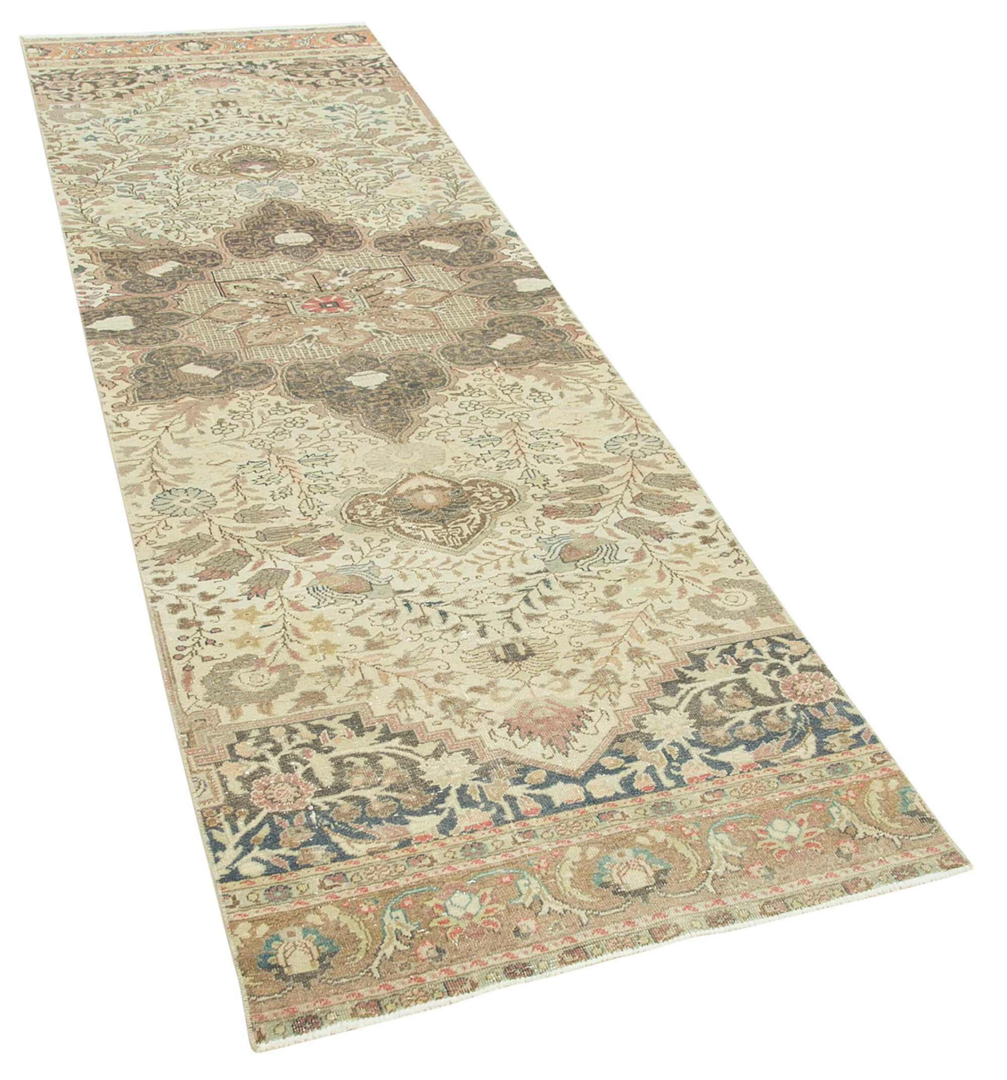 3 x 9 Beige Vintage Rug - 5046