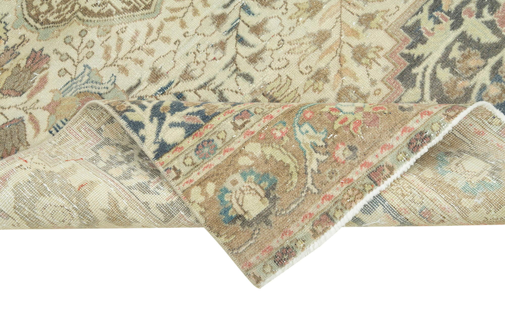 3 x 9 Beige Vintage Rug - 5046