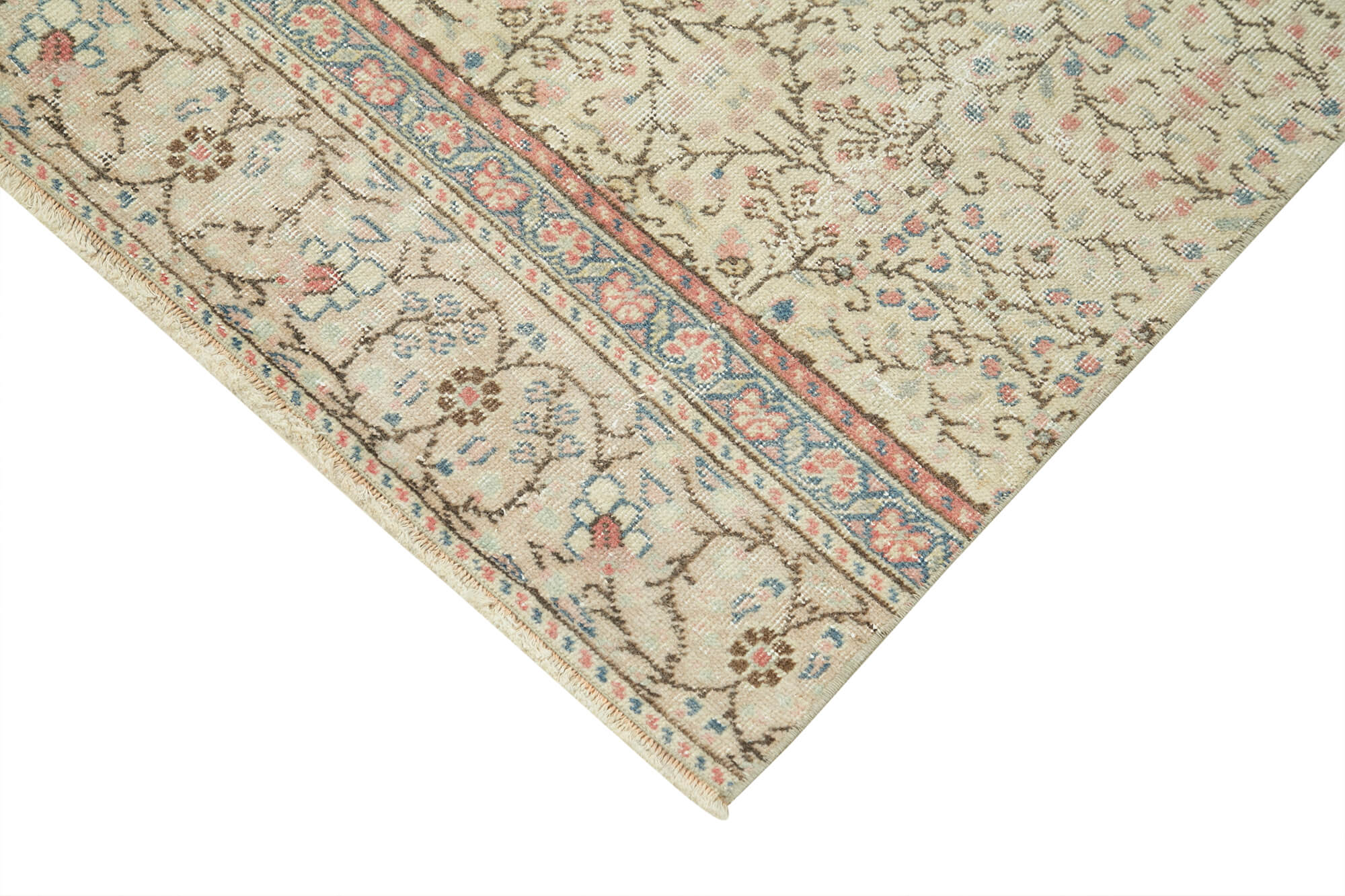 3 x 9 Beige Vintage Rug - 5047