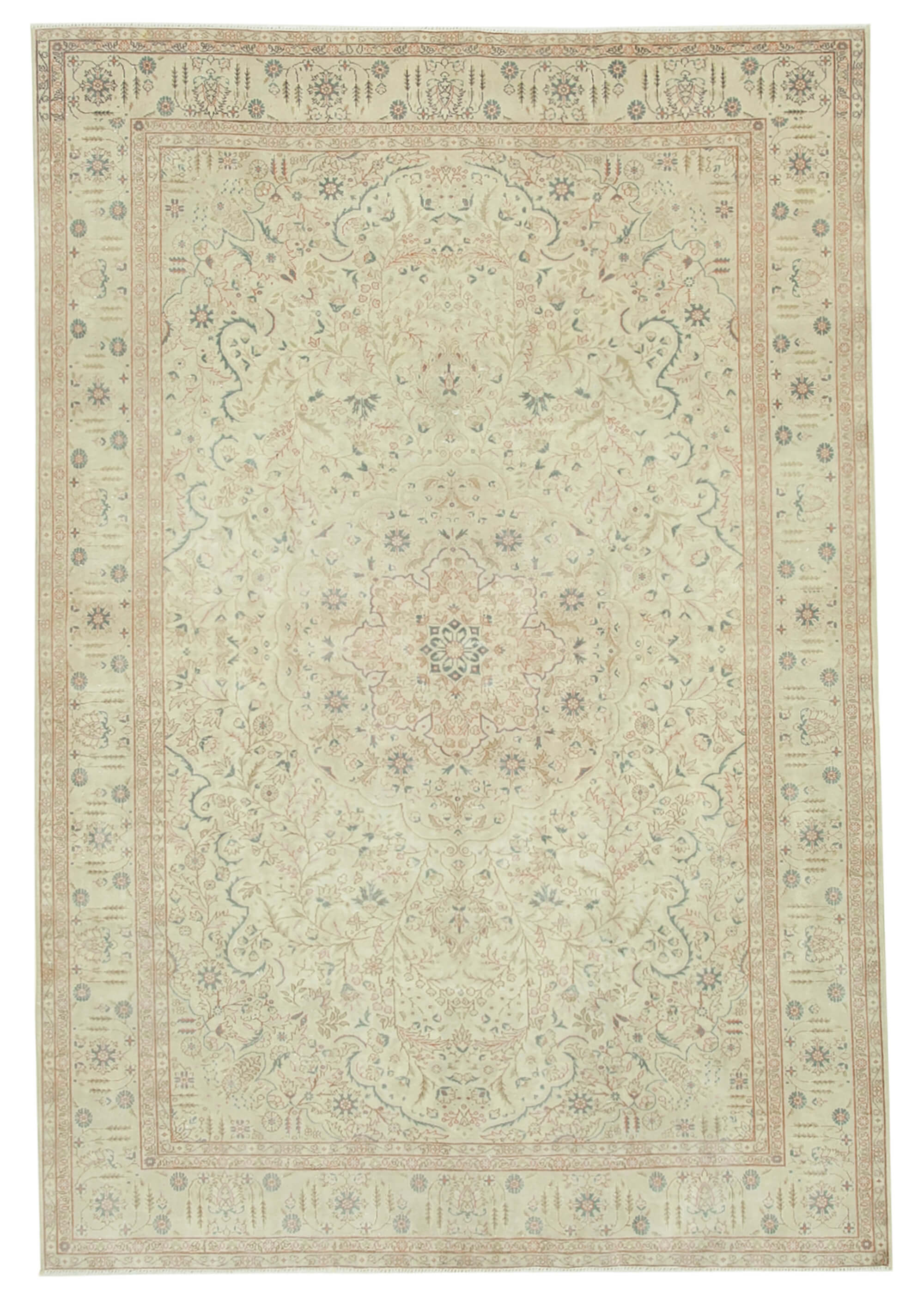 6 x 10 Beige Vintage Rug - 5053