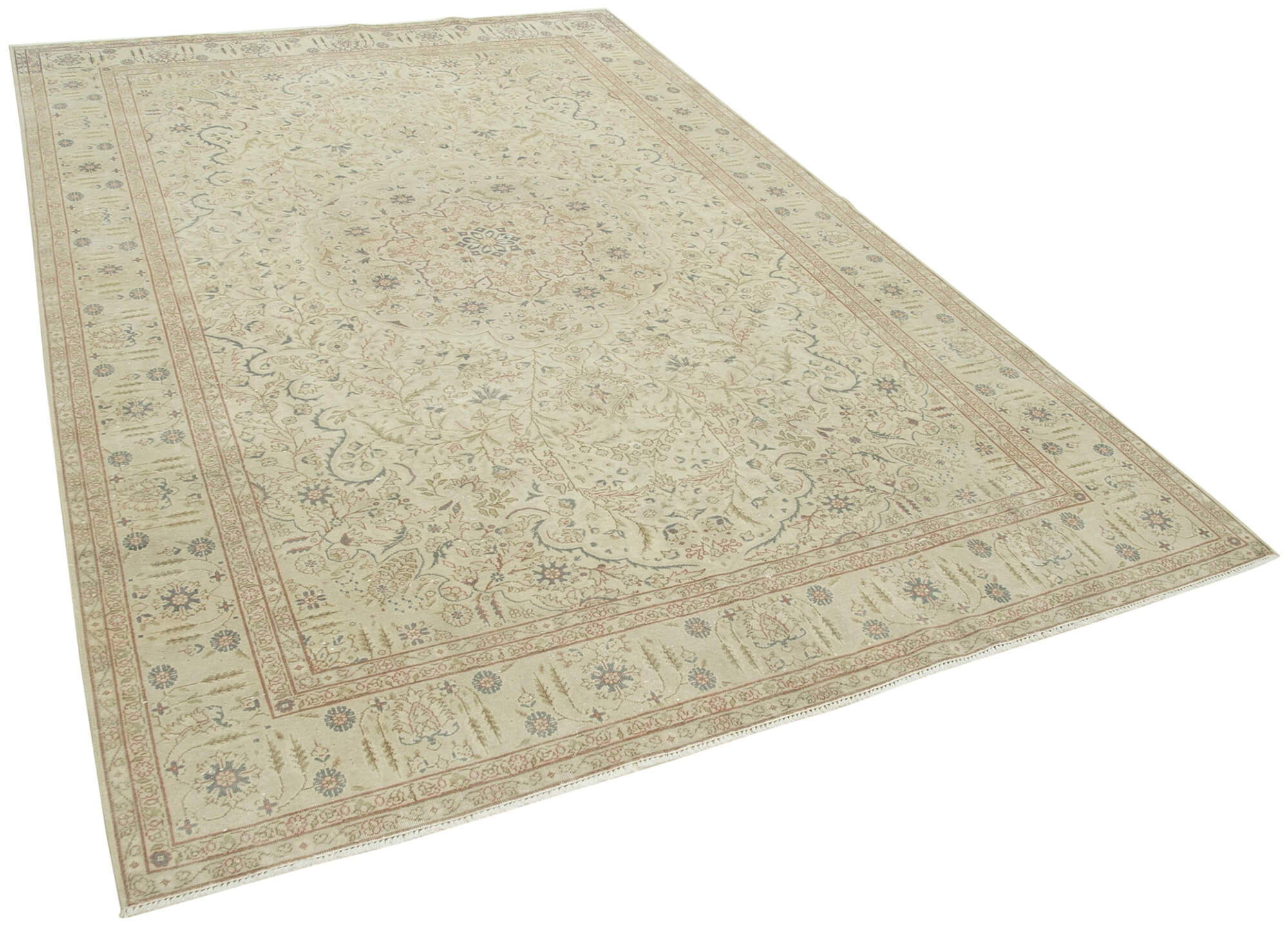 6 x 10 Beige Vintage Rug - 5053