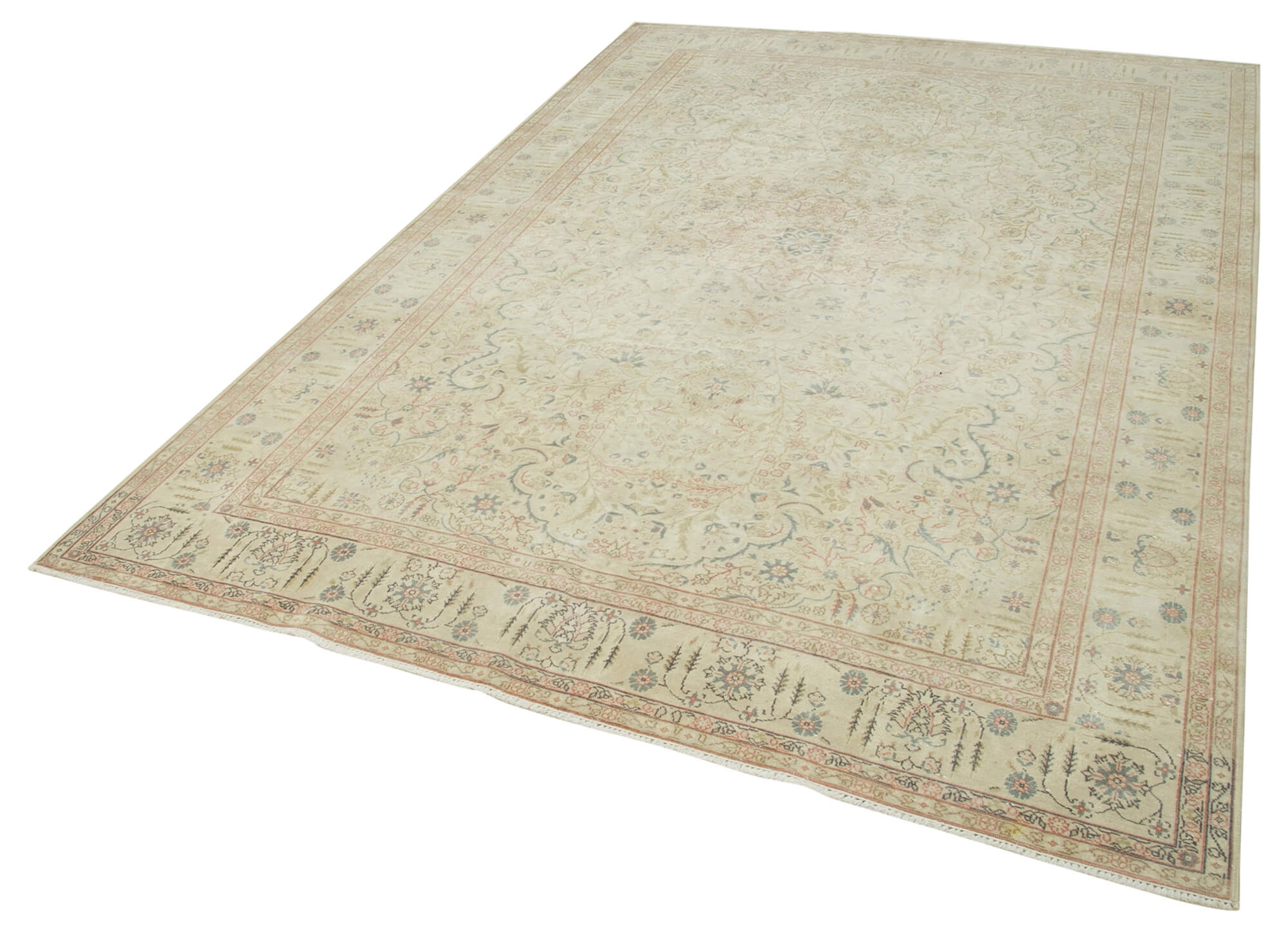 6 x 10 Beige Vintage Rug - 5053