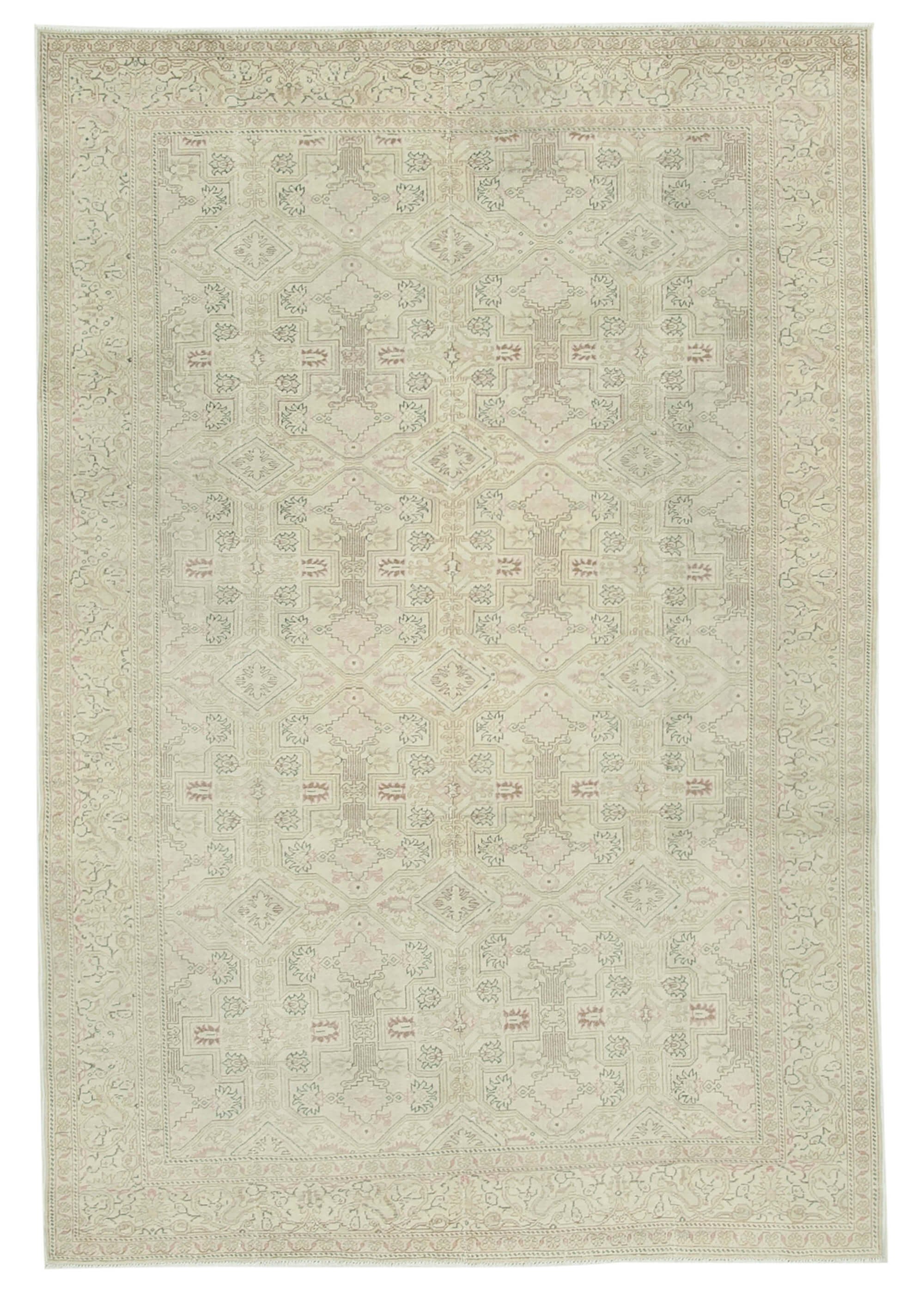 6 x 10 Beige Vintage Rug - 5055