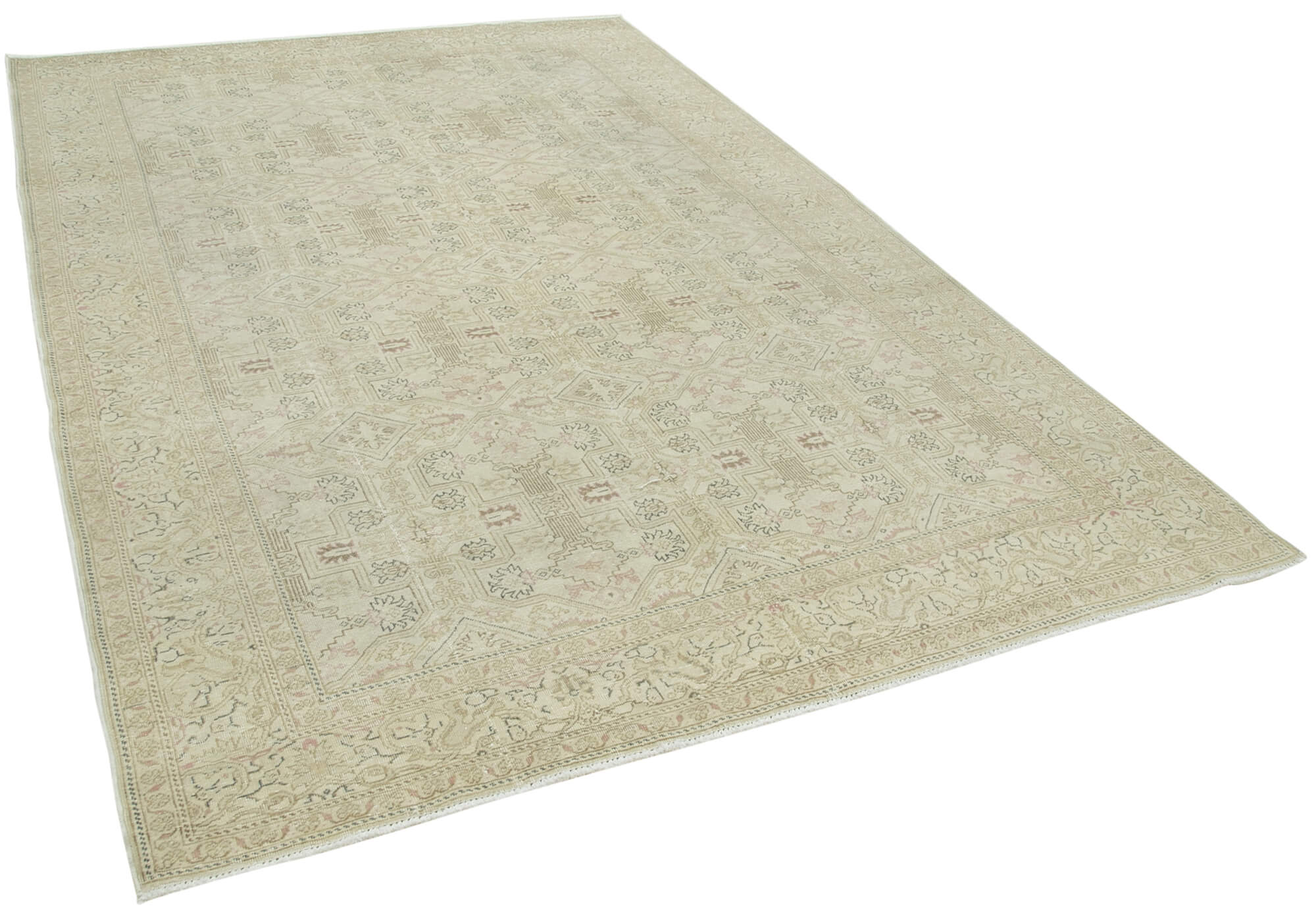 6 x 10 Beige Vintage Rug - 5055