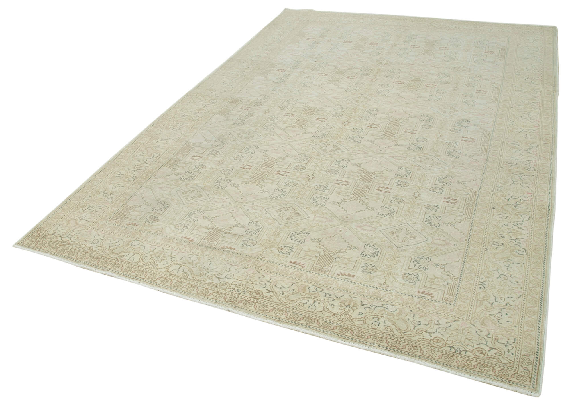 6 x 10 Beige Vintage Rug - 5055