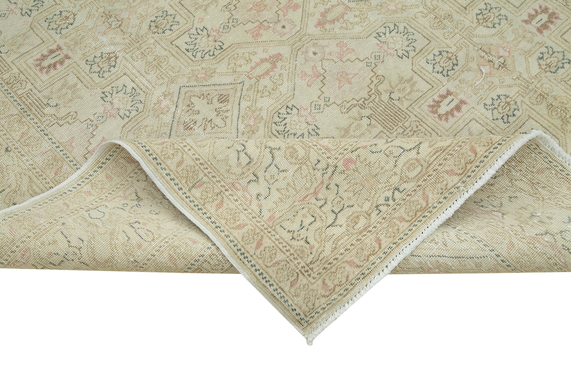 6 x 10 Beige Vintage Rug - 5055