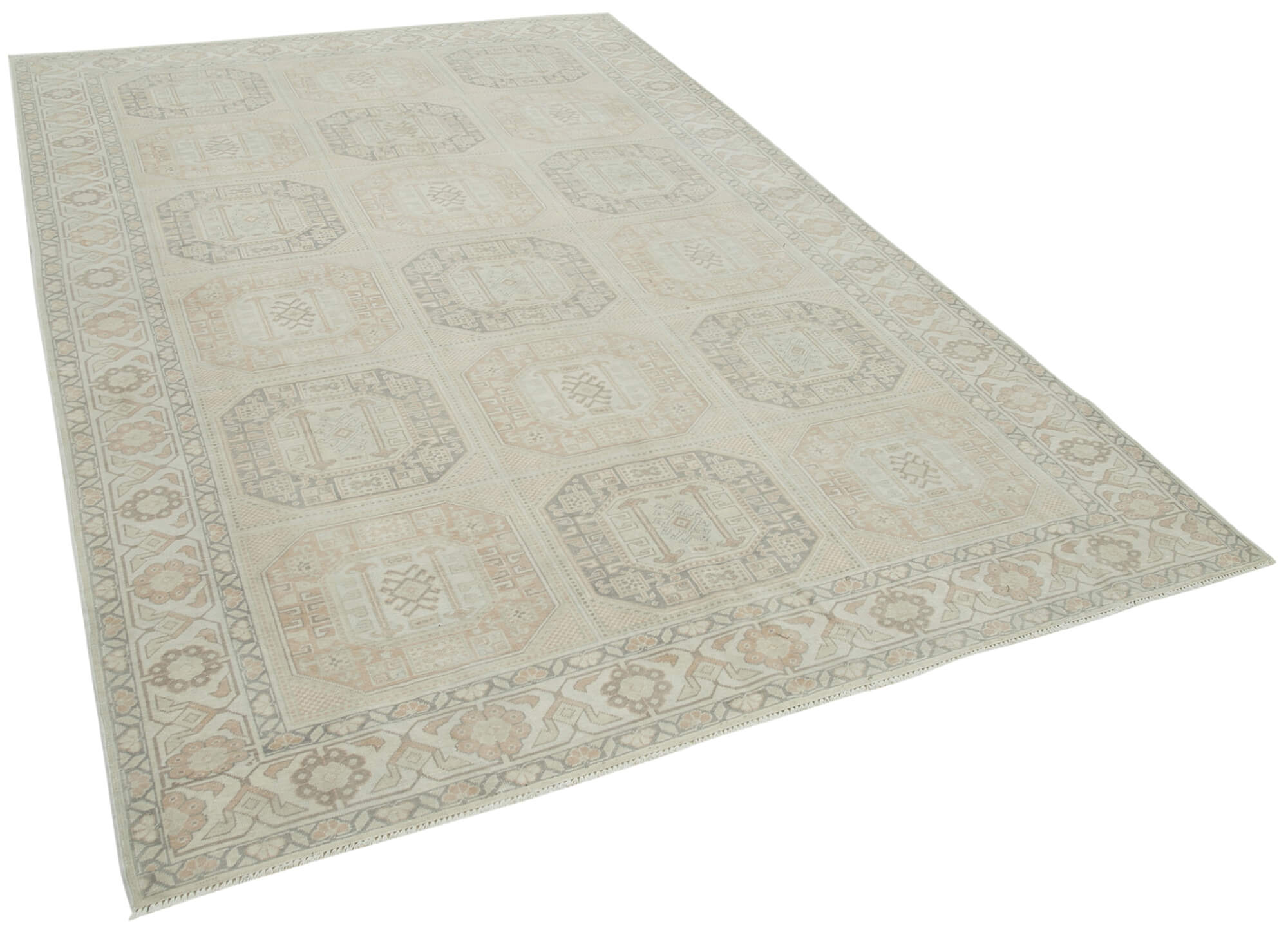 6 x 10 Beige Vintage Rug - 5056