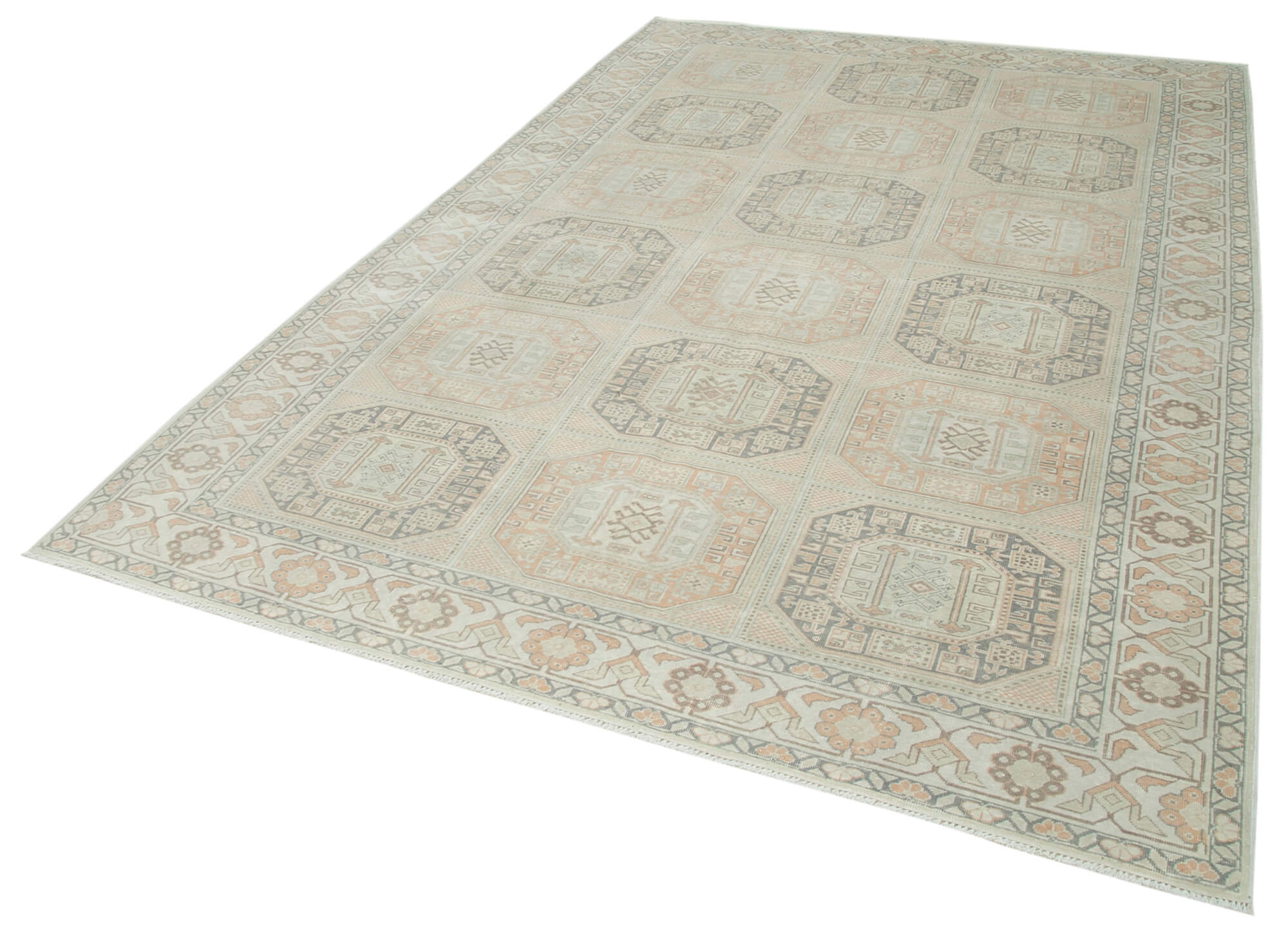 6 x 10 Beige Vintage Rug - 5056