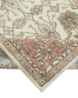 7 x 10 Beige Turkish Vintage Area Rug - 5058