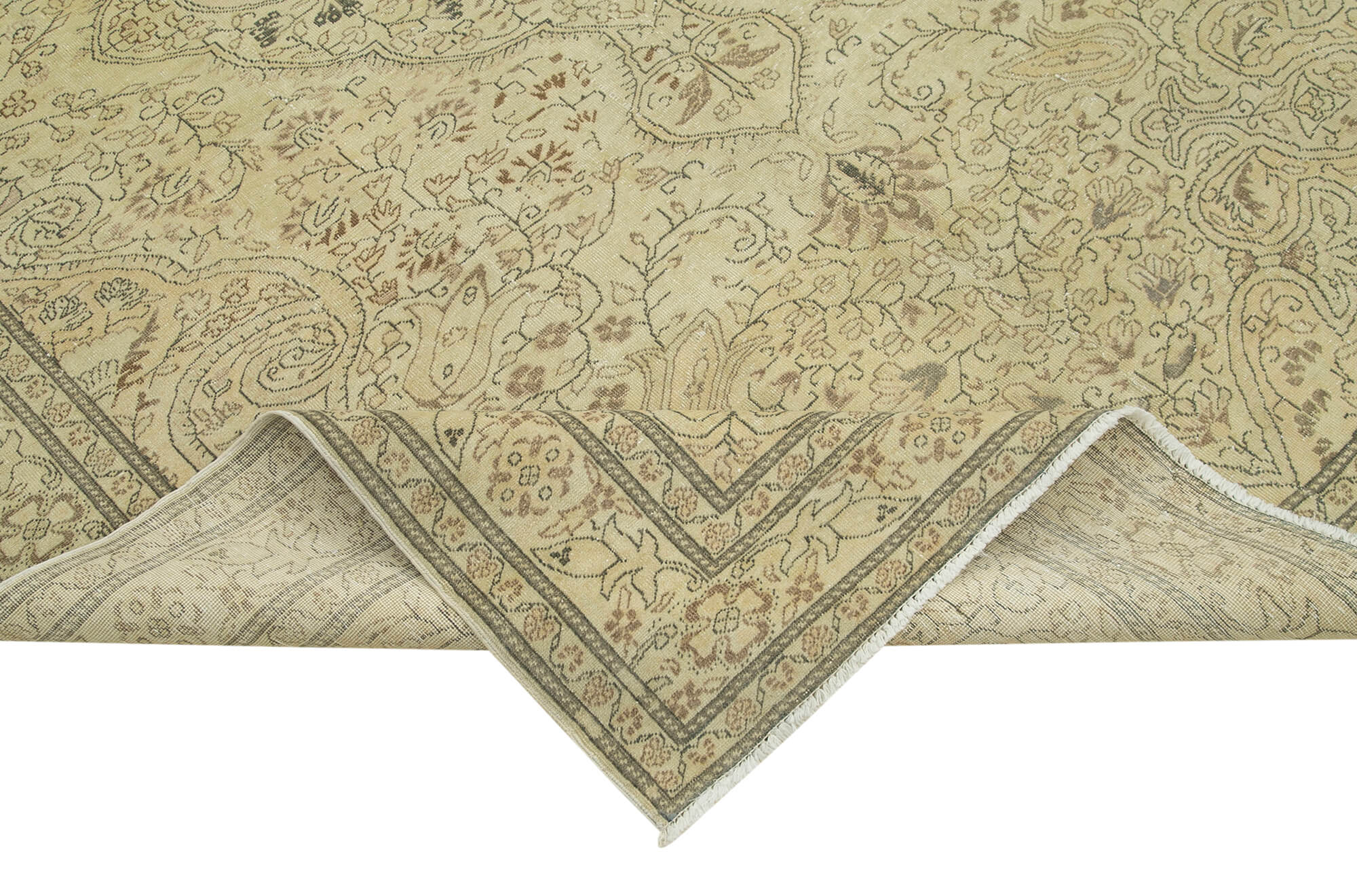 6 x 10 Beige Vintage Rug - 5060