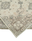 7 x 10 Beige Turkish Vintage Area Rug - 5062