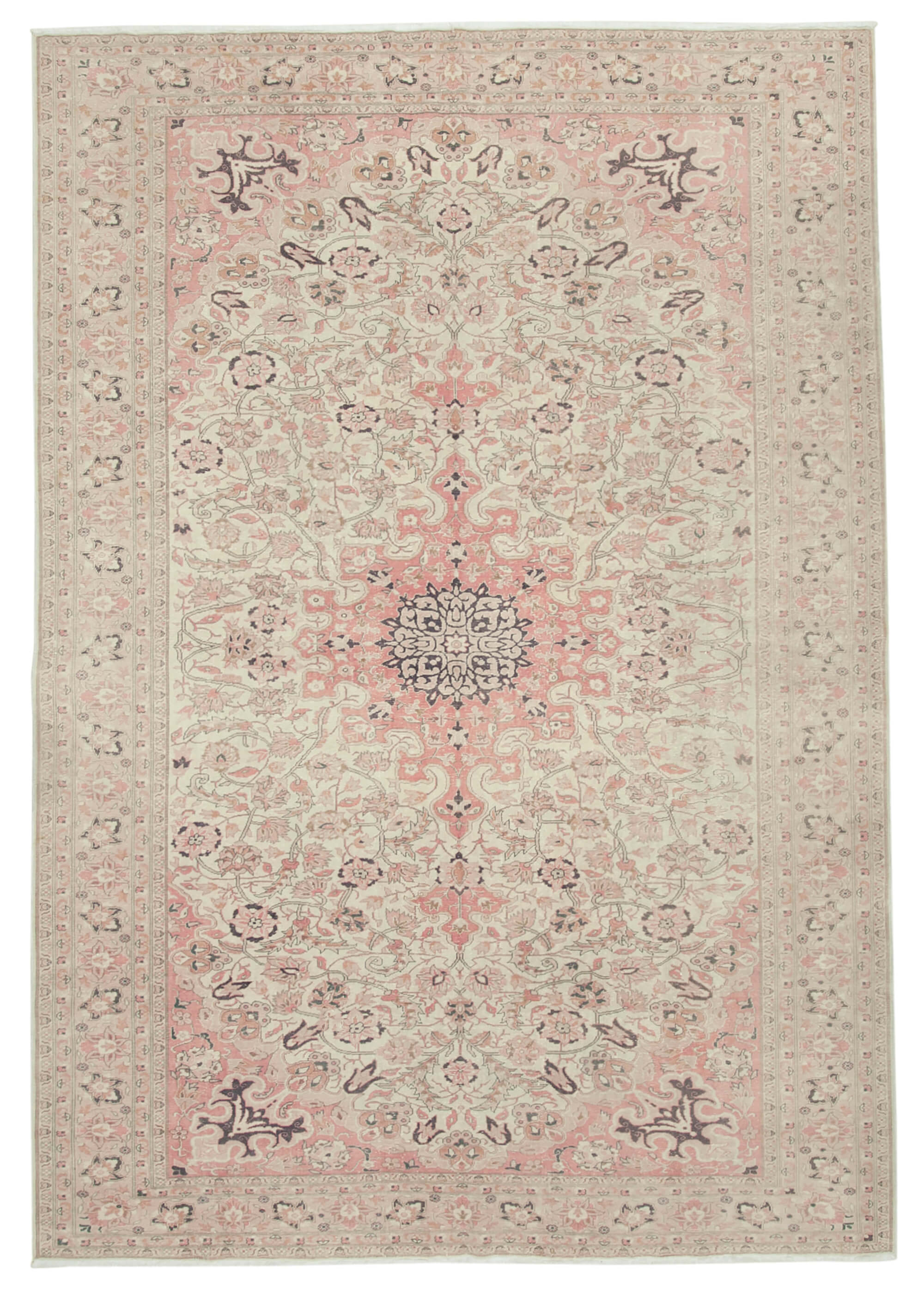 8 x 12 Beige Vintage Rug - 5063