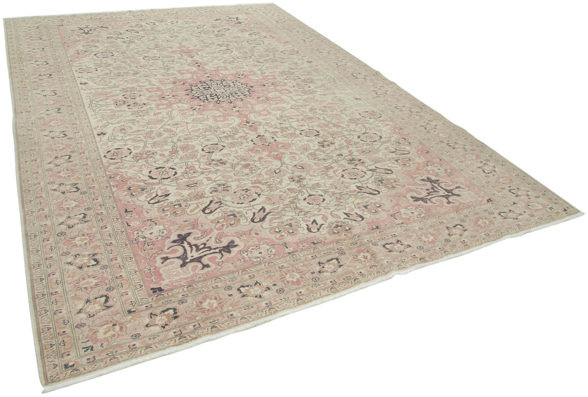 8 x 12 Beige Vintage Rug - 5063