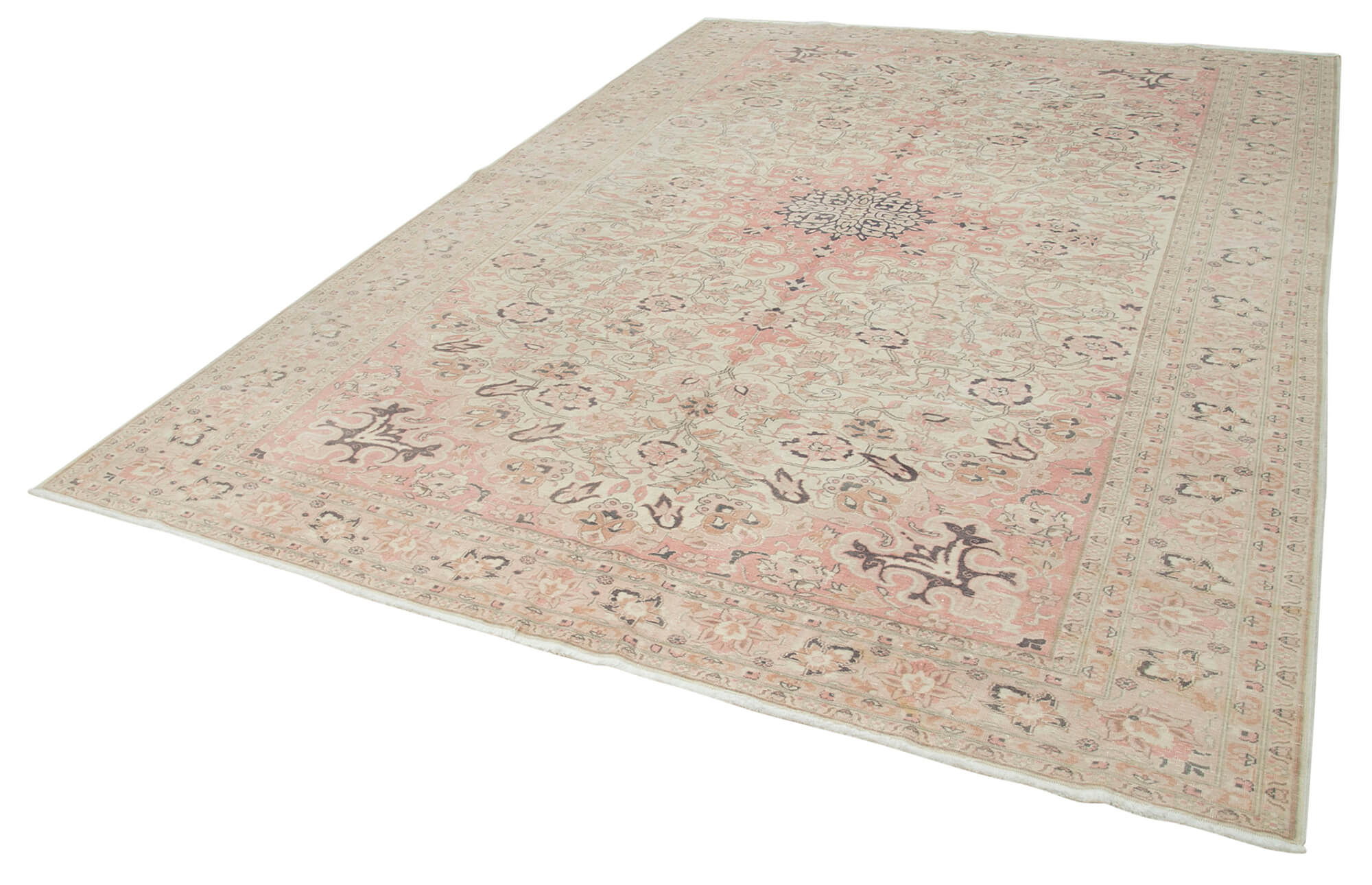 8 x 12 Beige Vintage Rug - 5063