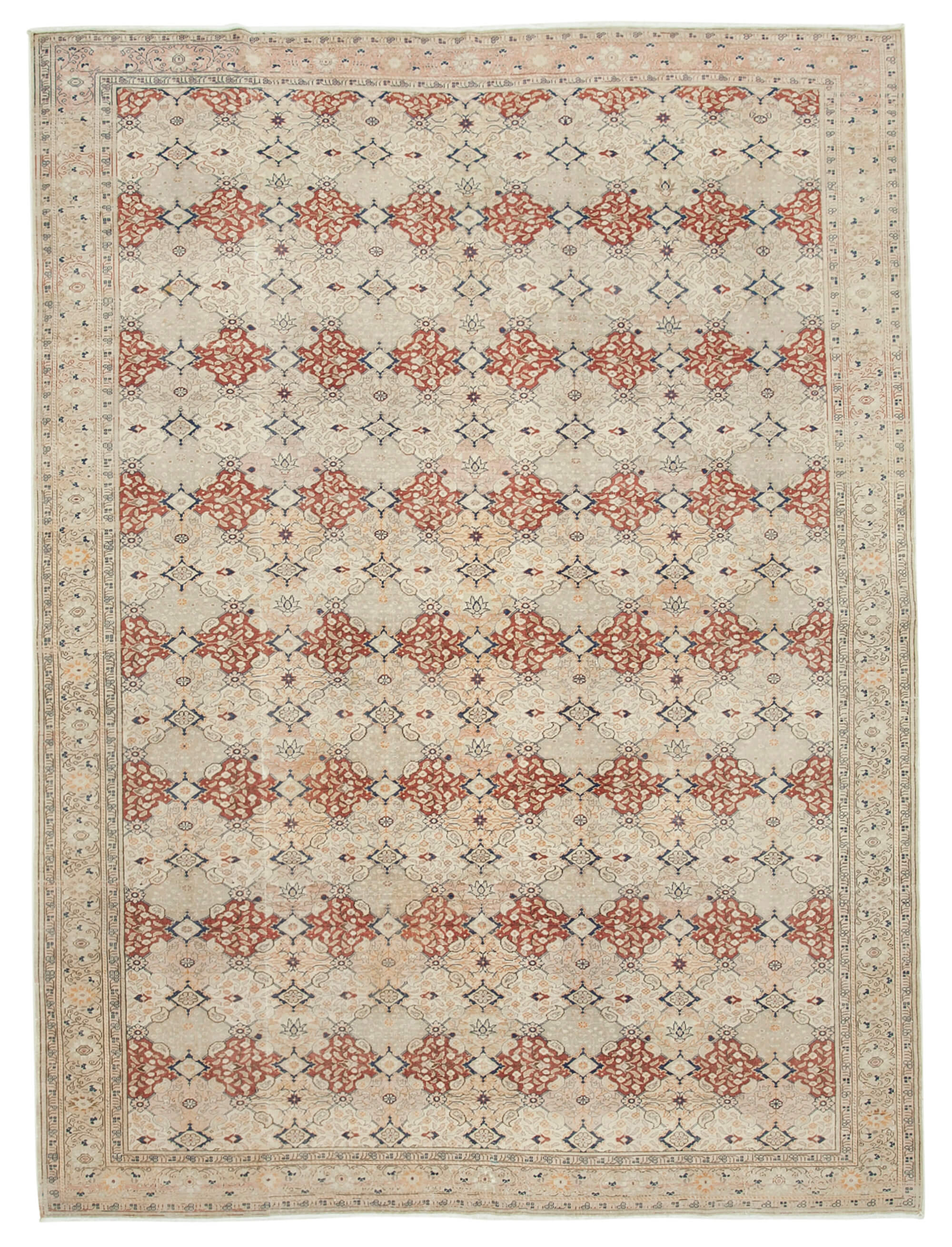 8 x 11 Beige Vintage Rug - 5065