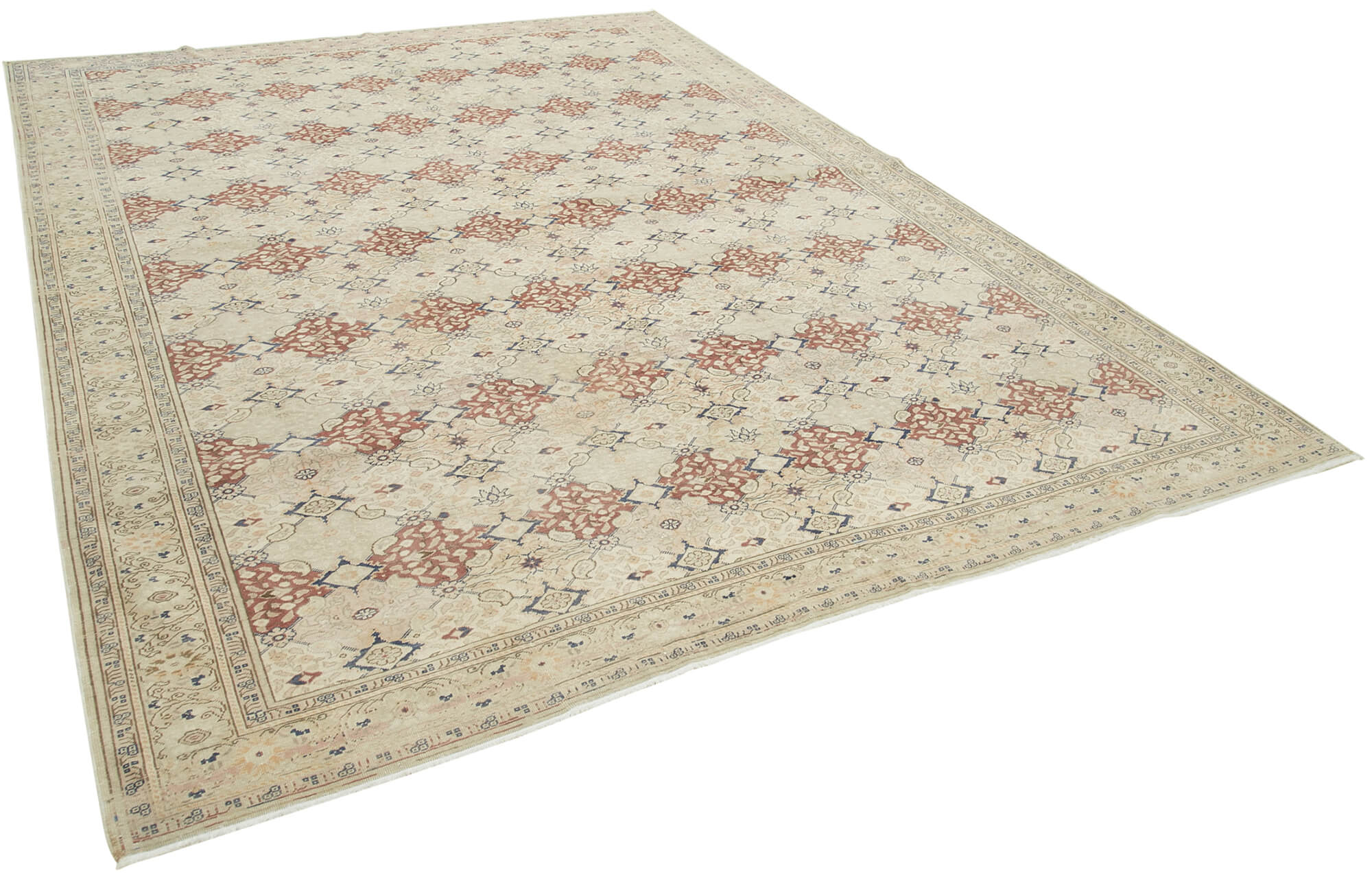 8 x 11 Beige Vintage Rug - 5065