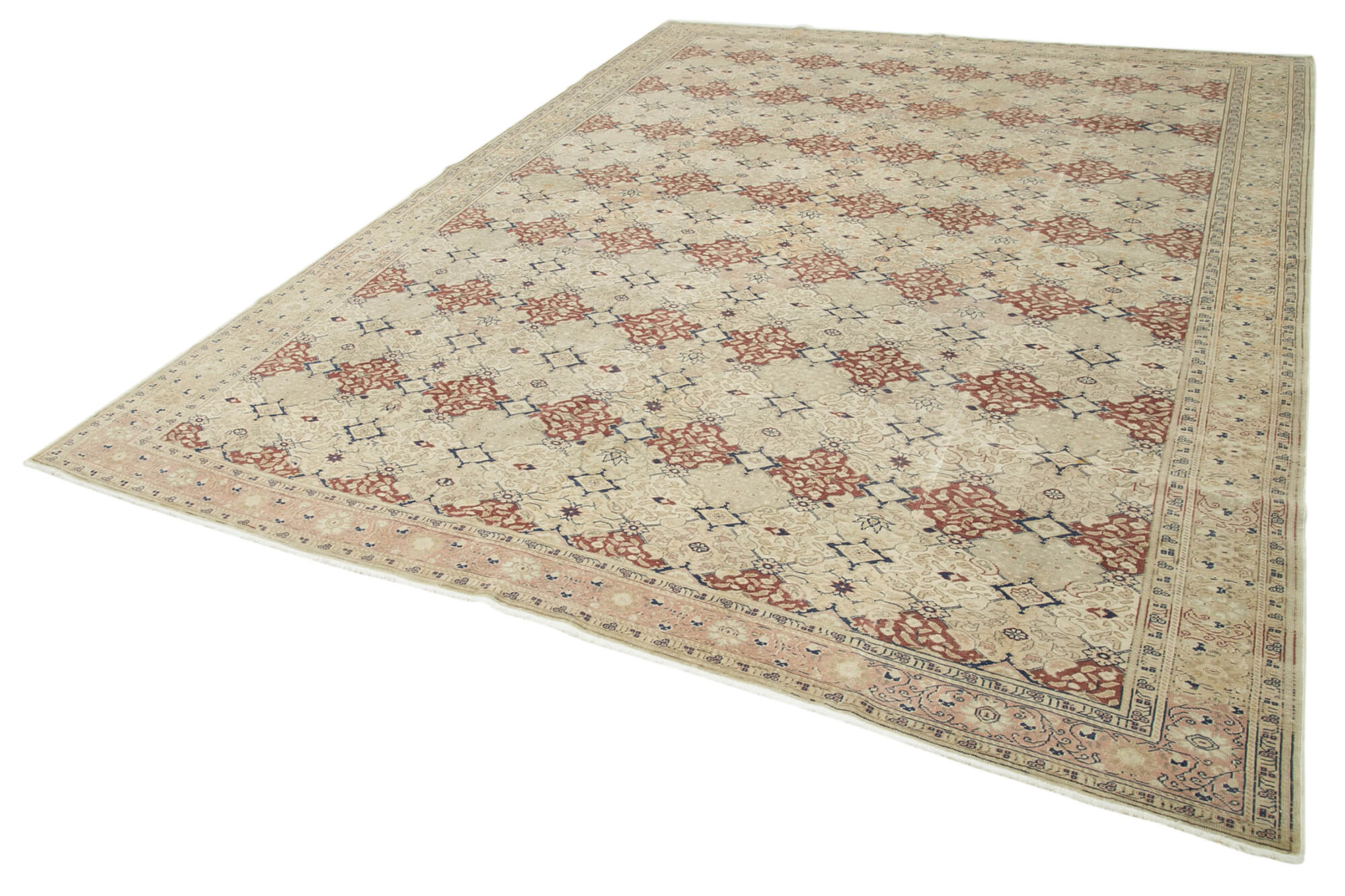 8 x 11 Beige Vintage Rug - 5065