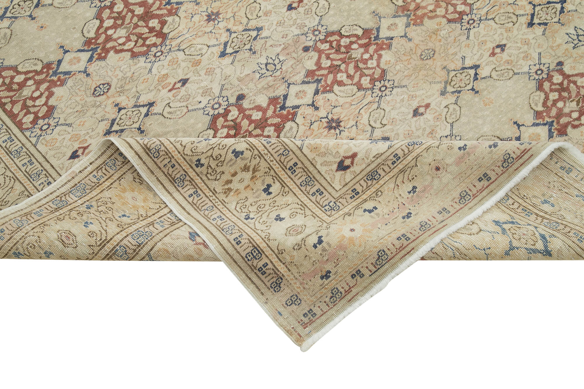 8 x 11 Beige Vintage Rug - 5065