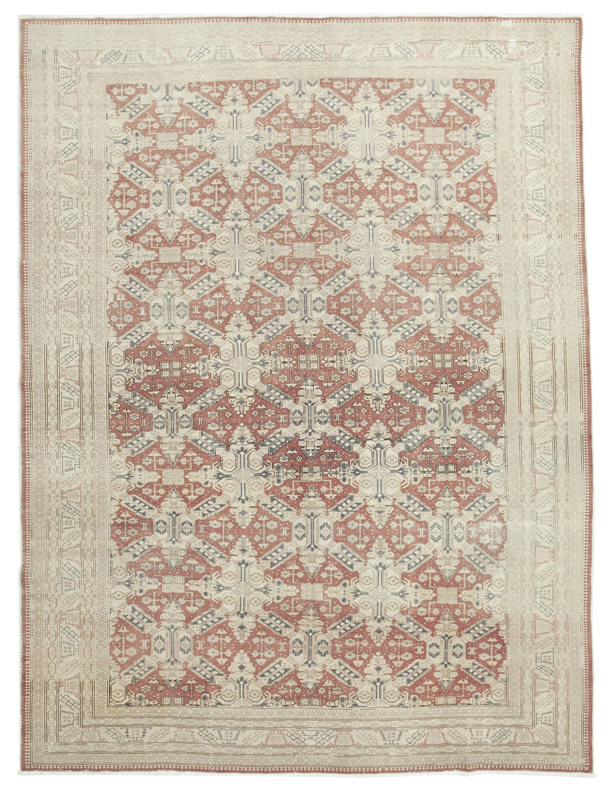 8 x 11 Beige Vintage Rug - 5066