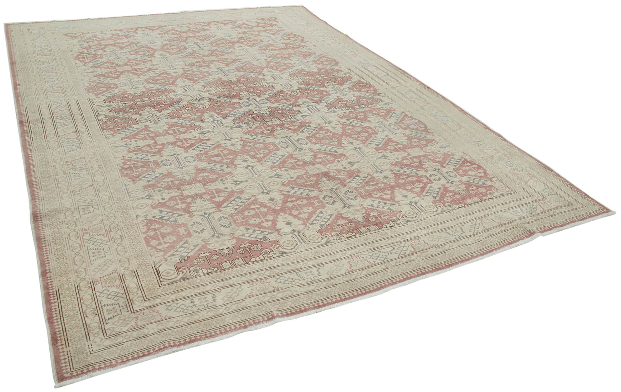 8 x 11 Beige Vintage Rug - 5066