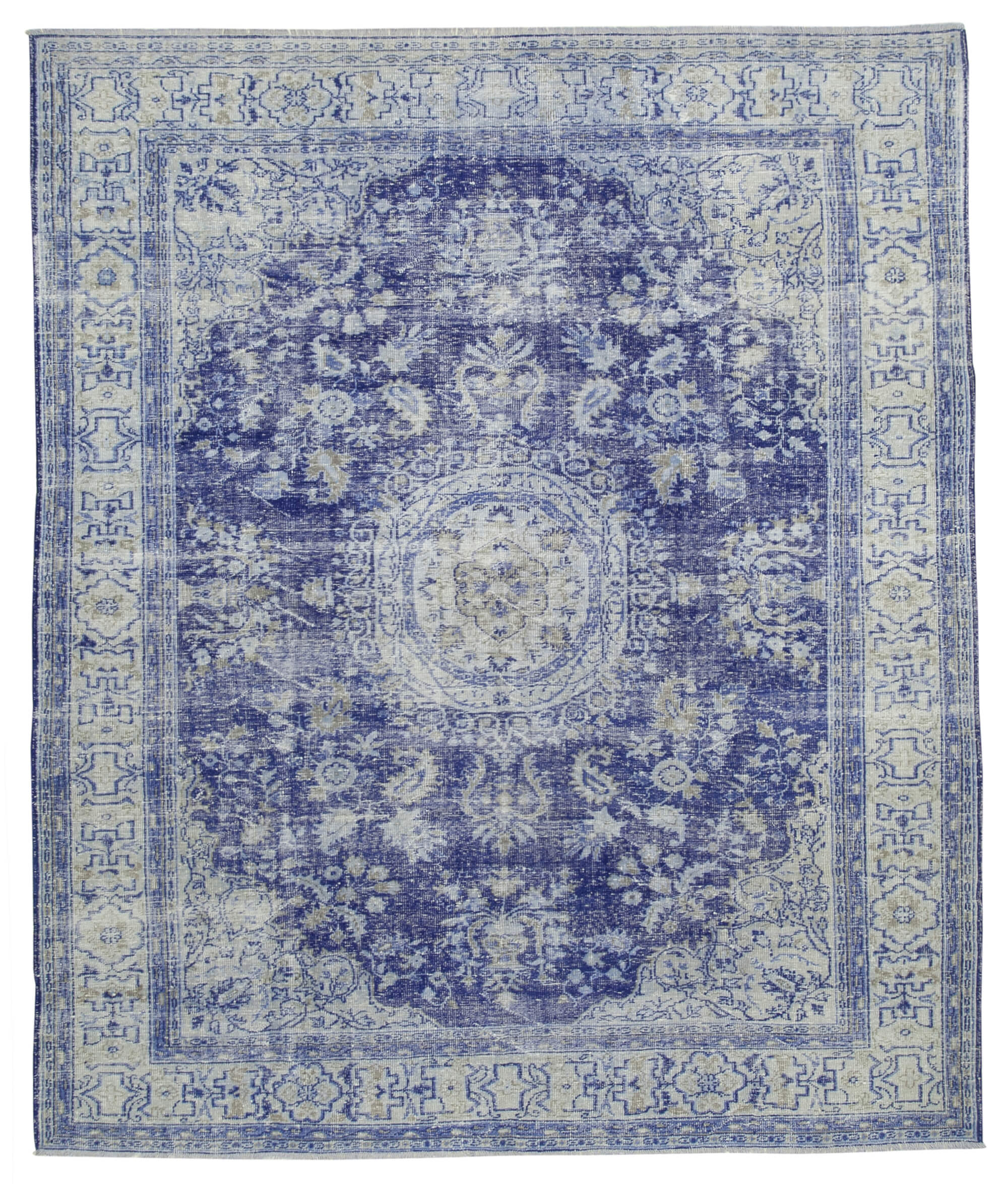 9 x 11 Blue Vintage Rug - 5067