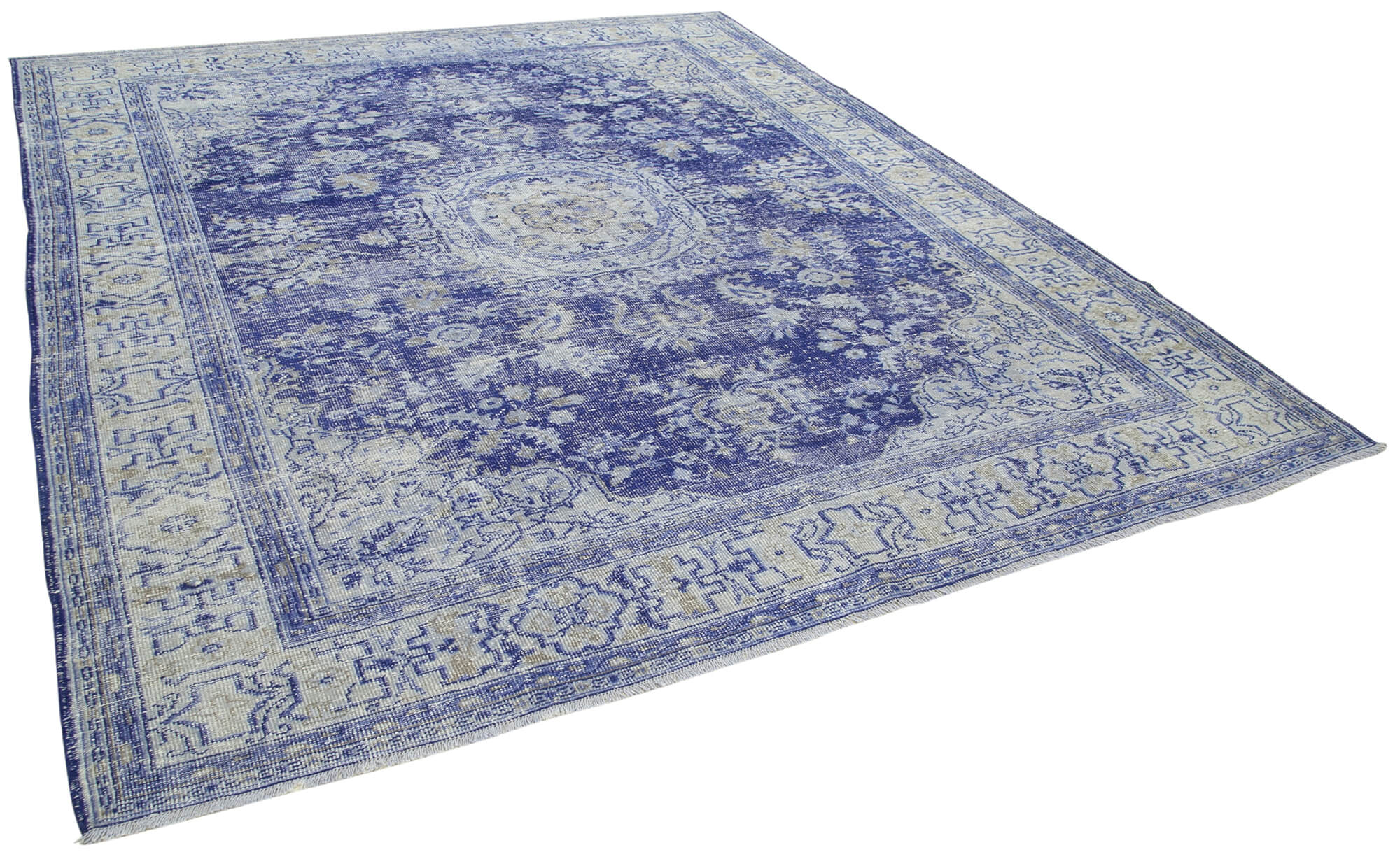 9 x 11 Blue Vintage Rug - 5067