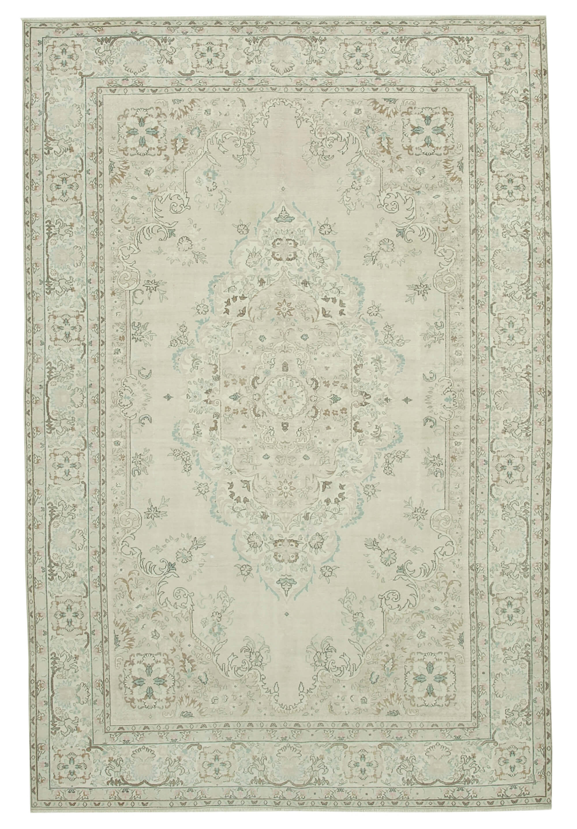 7 x 11 Beige Vintage Rug - 5070