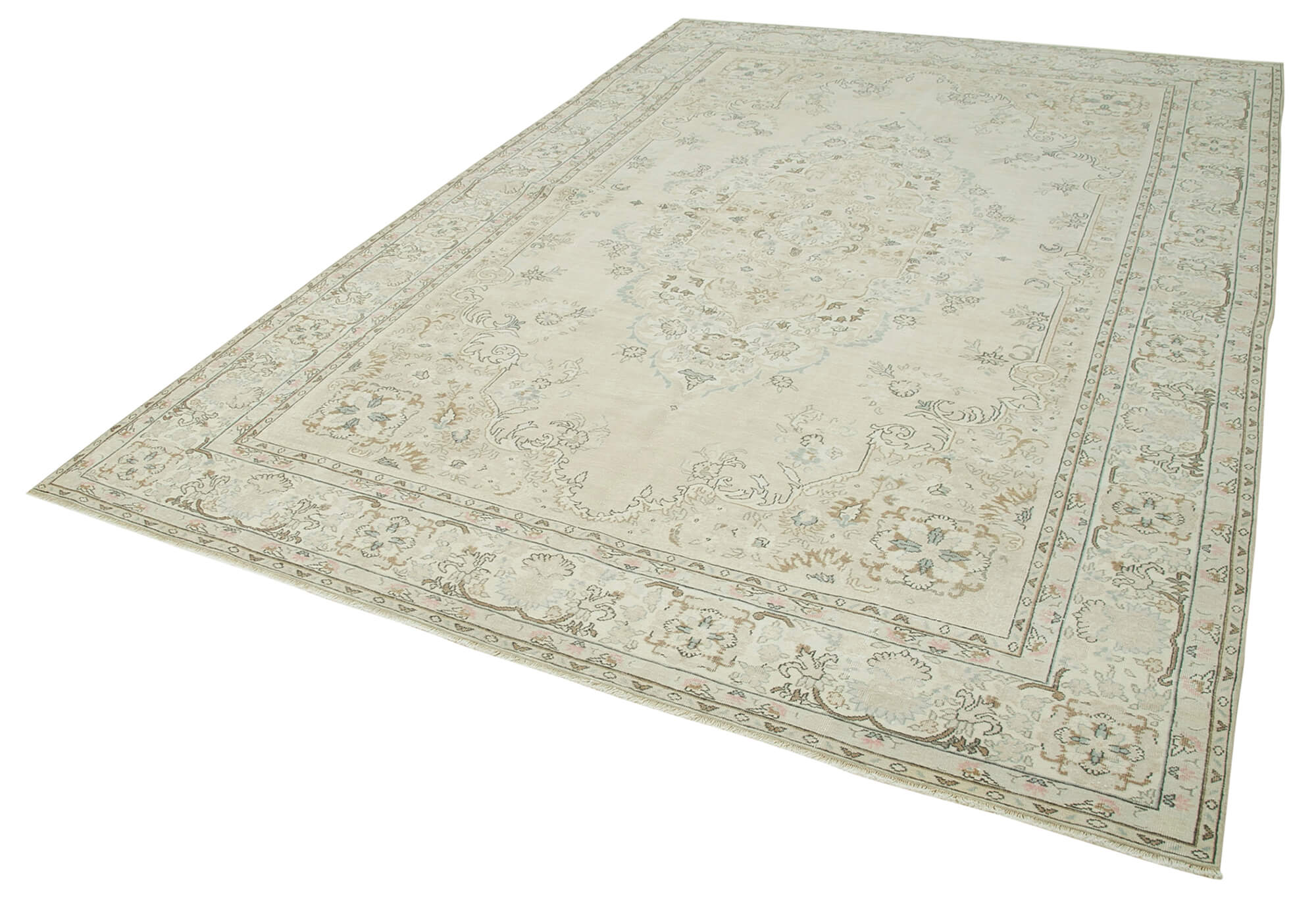 7 x 11 Beige Vintage Rug - 5070