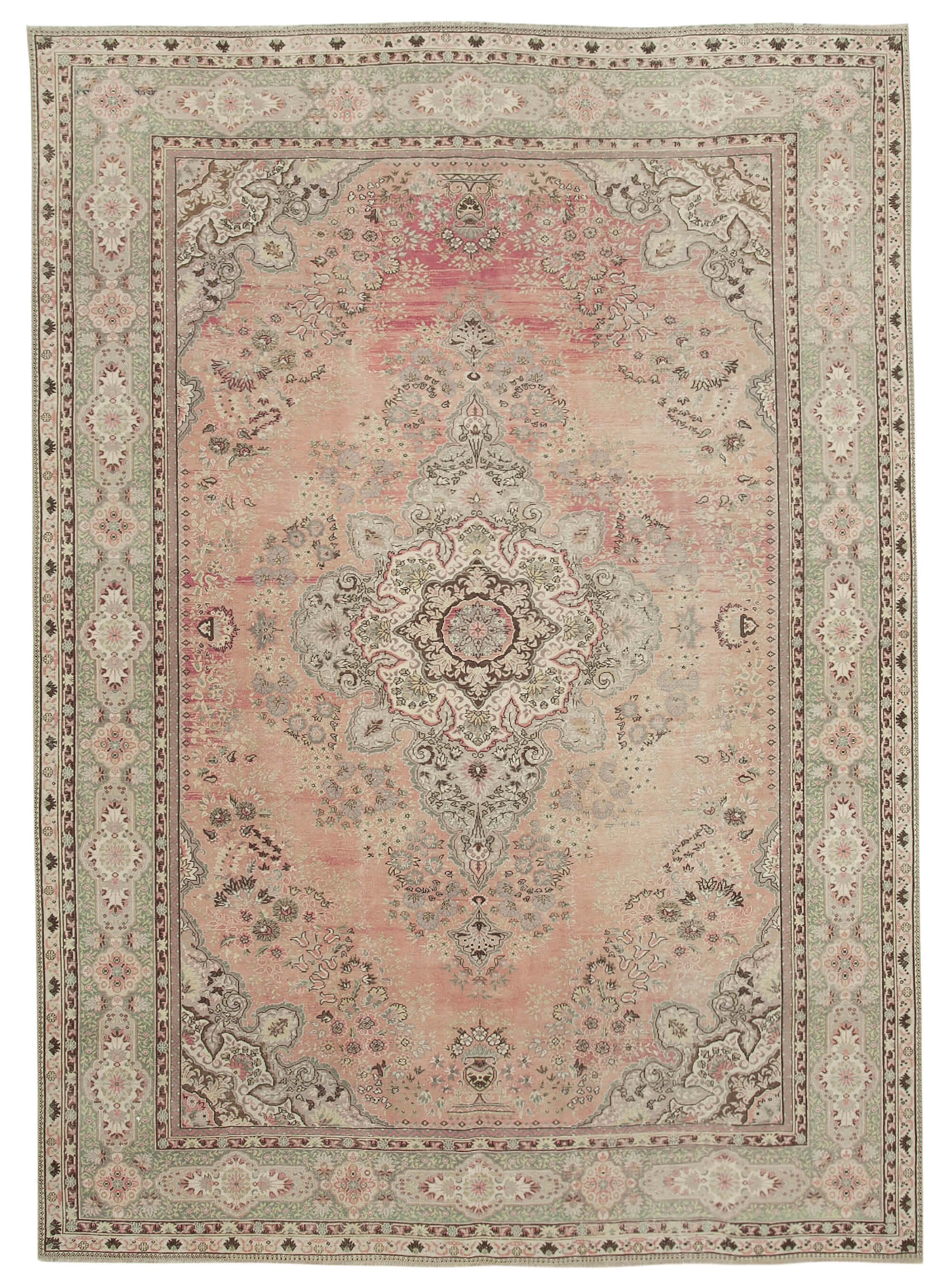 8 x 11 Beige Vintage Rug - 5073