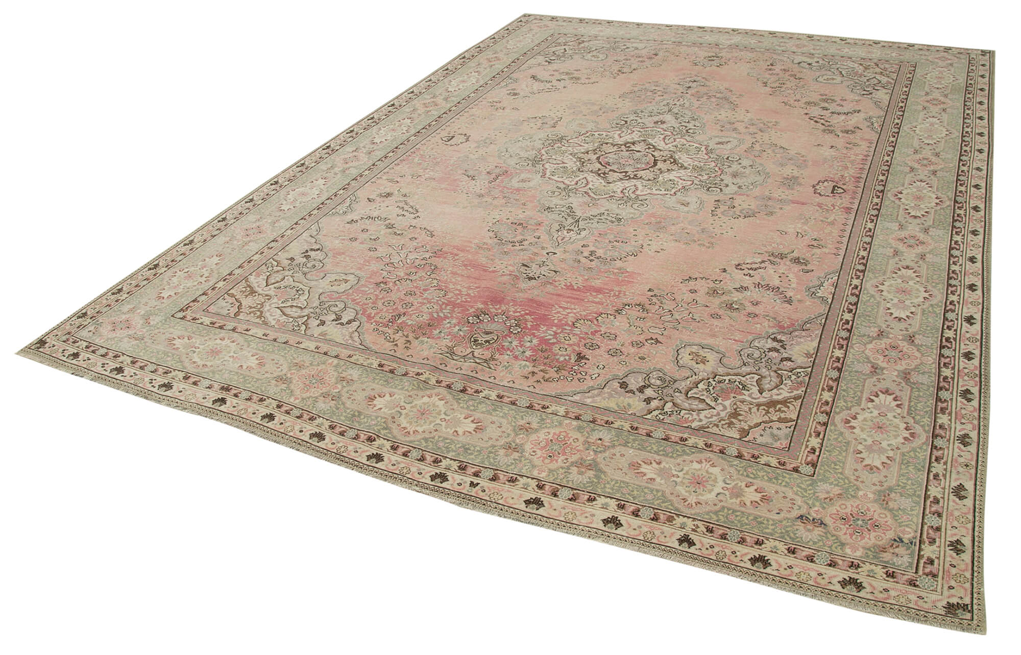 8 x 11 Beige Vintage Rug - 5073