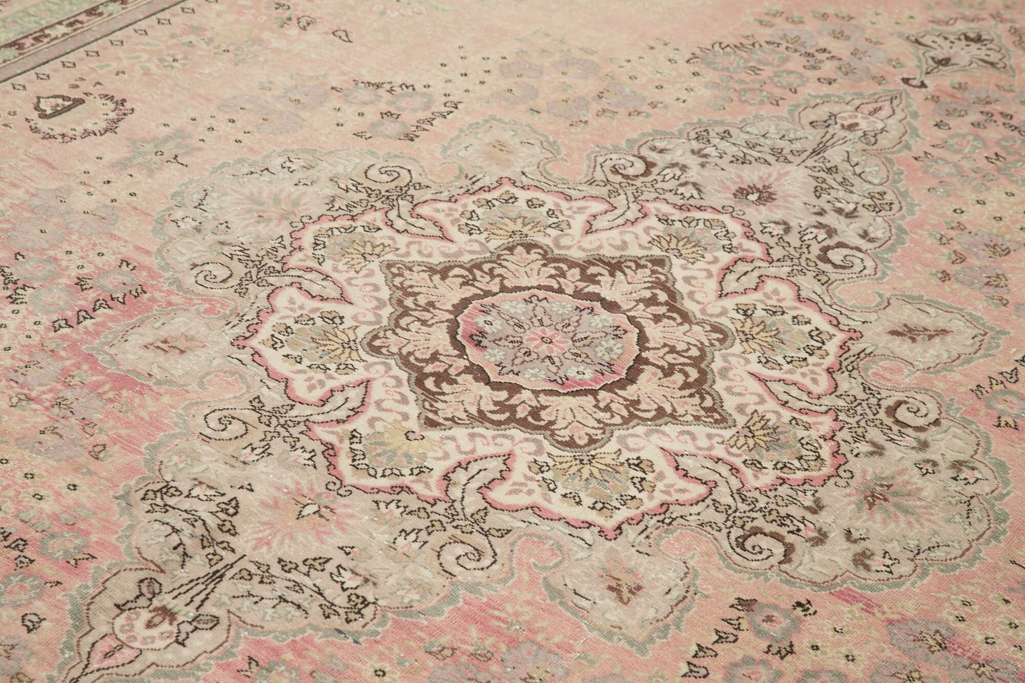 8 x 11 Beige Vintage Rug - 5073