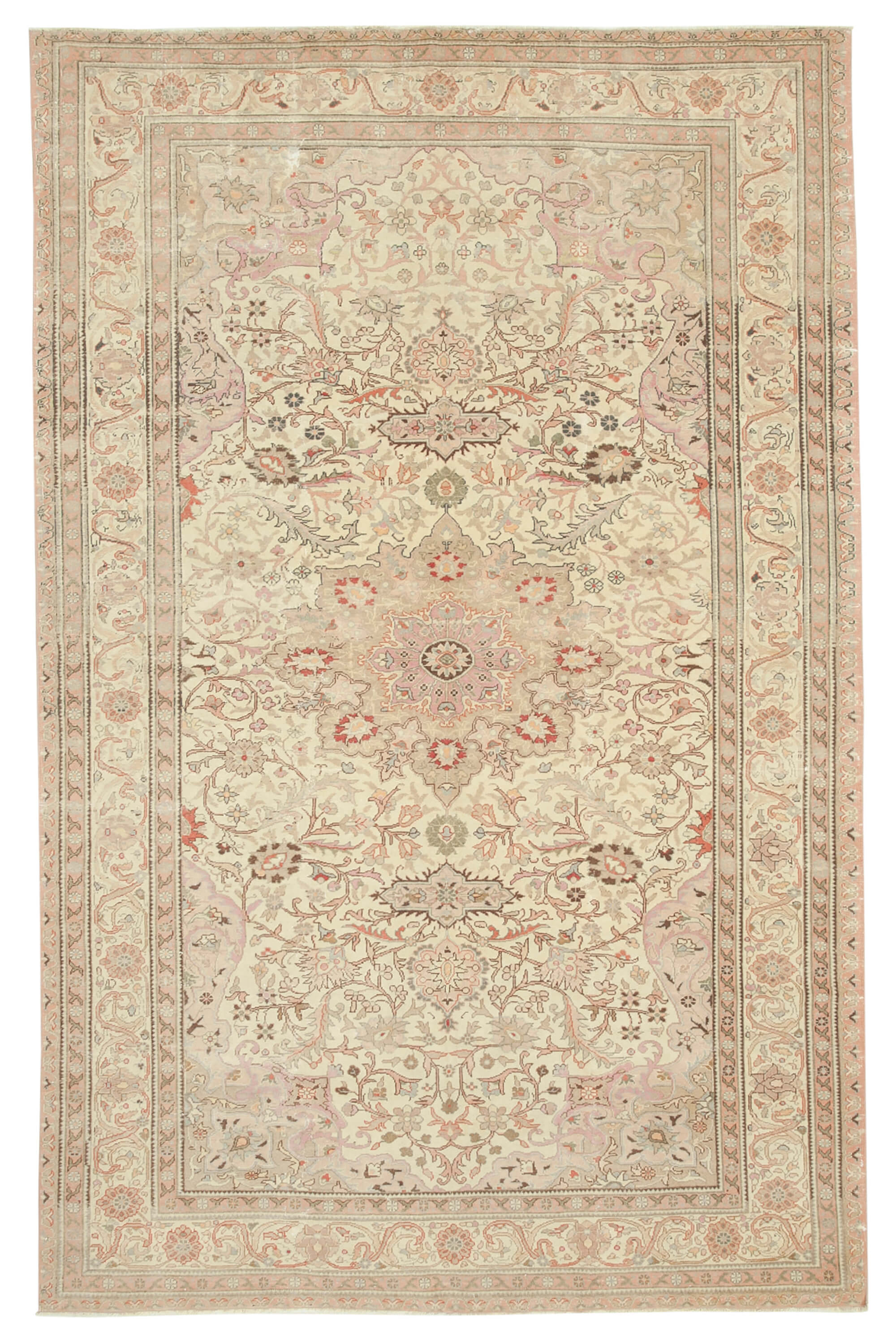 8 x 12 Beige Vintage Rug - 5074