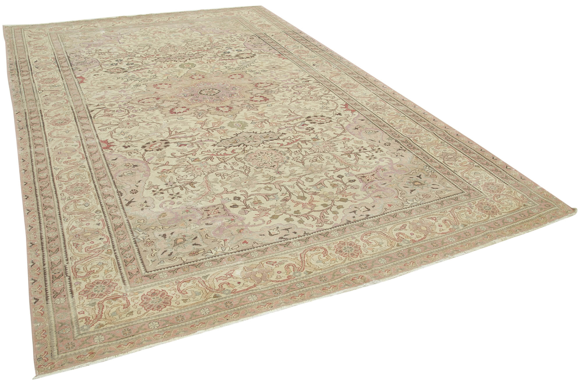 8 x 12 Beige Vintage Rug - 5074