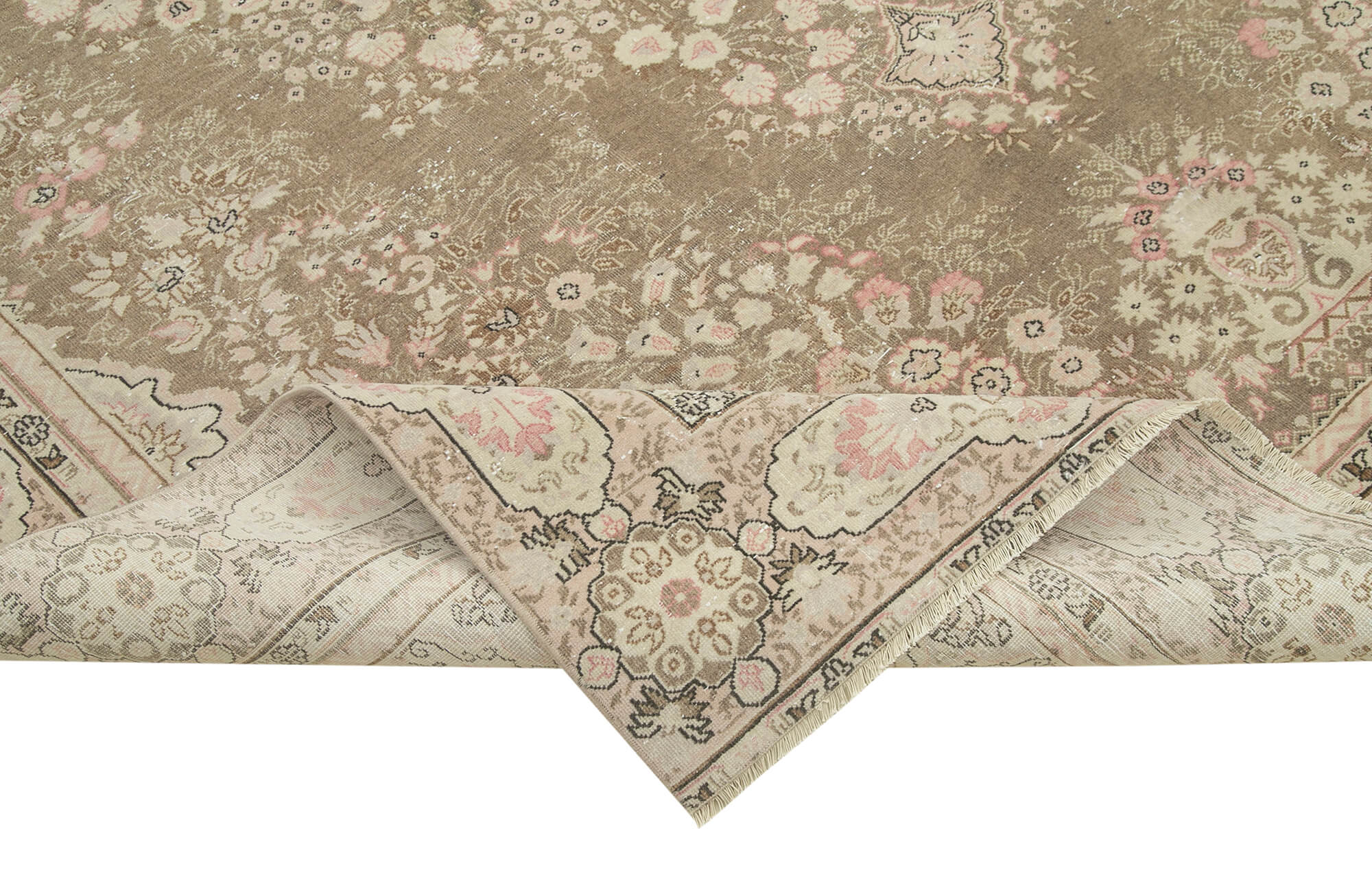 8 x 11 Beige Vintage Rug - 5075