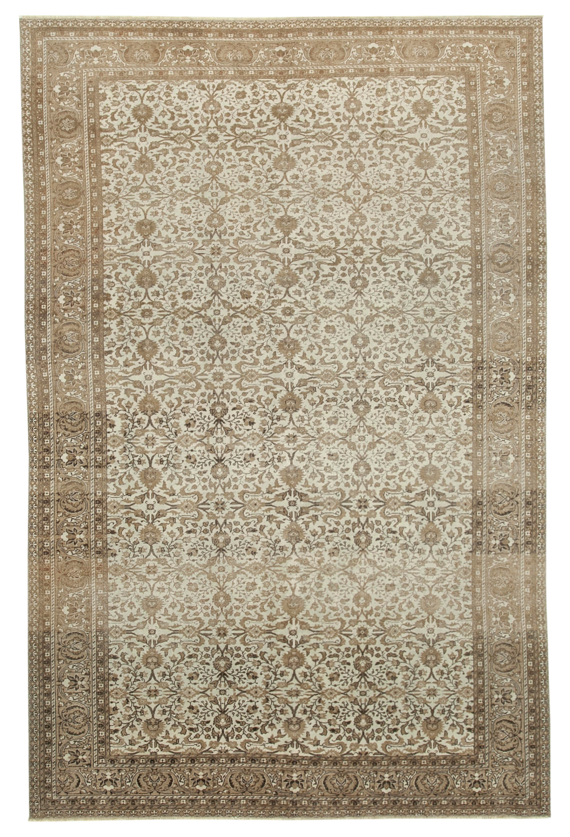 7 x 11 Beige Vintage Rug - 5076