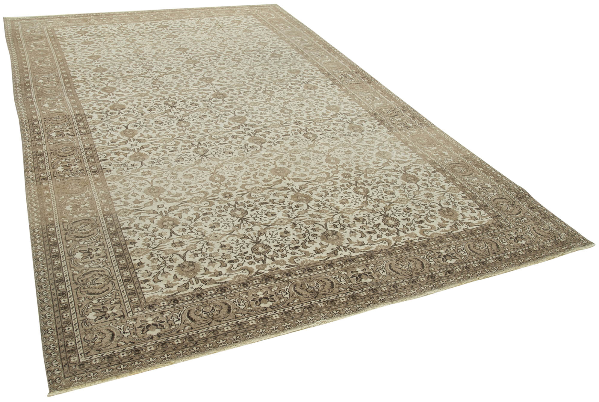 7 x 11 Beige Vintage Rug - 5076